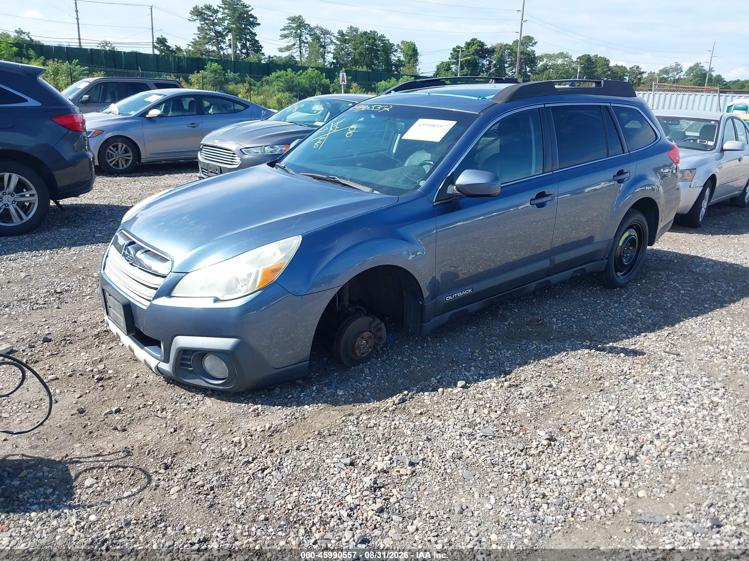 2013 Subaru Outback 2.5i Limited Blue vin: 4S4BRBKC1D3319098