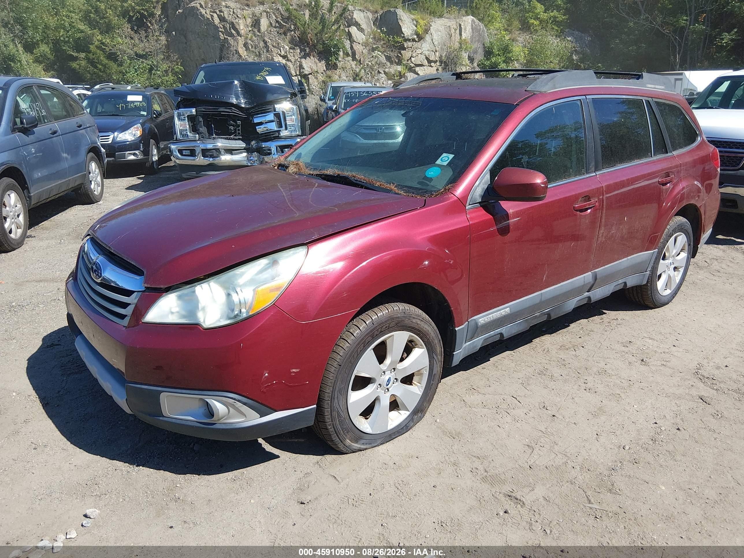 2012 Subaru Outback 2.5i Limited Red vin: 4S4BRBKC2C3255572