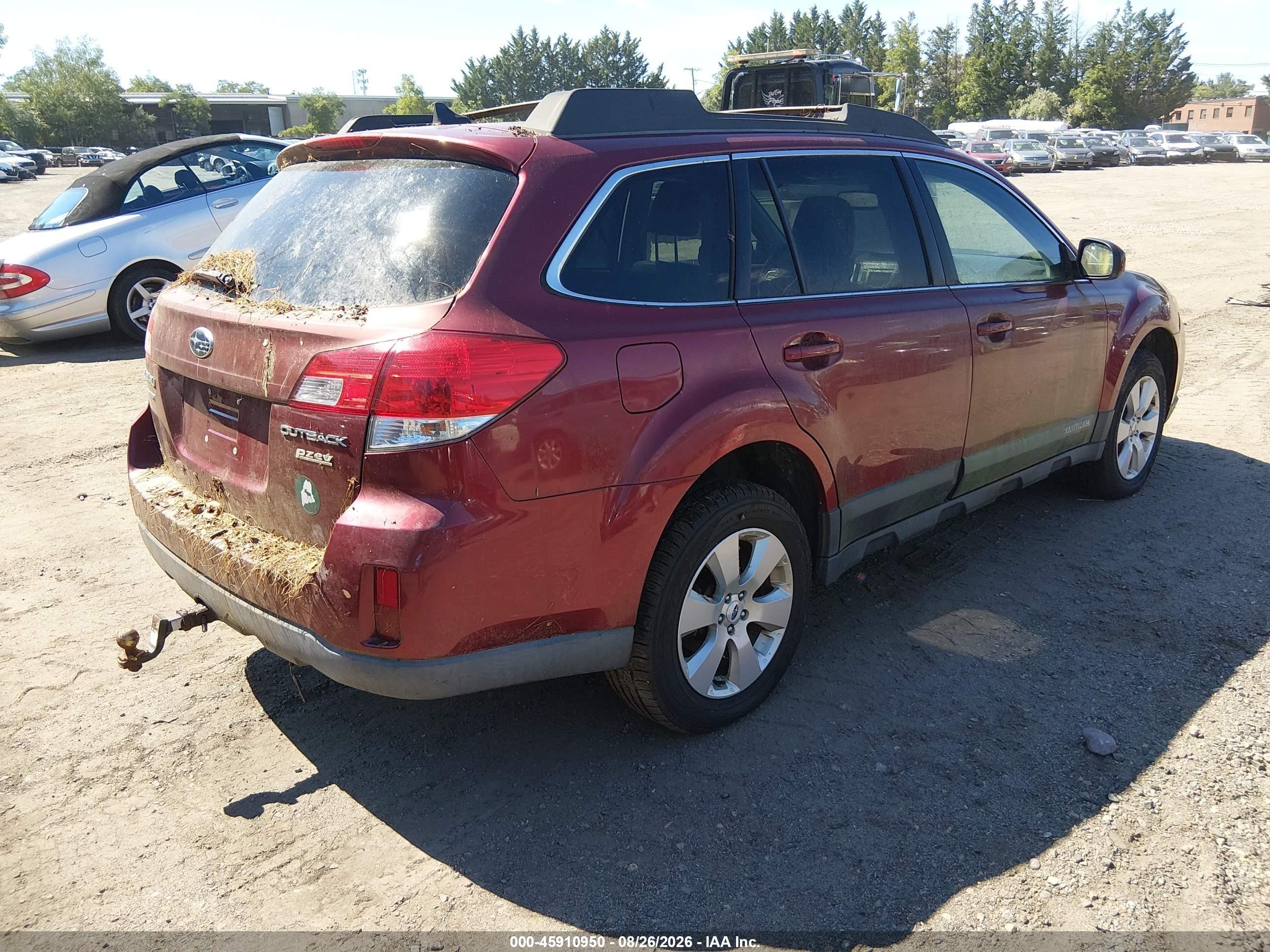 2012 Subaru Outback 2.5i Limited Red vin: 4S4BRBKC2C3255572