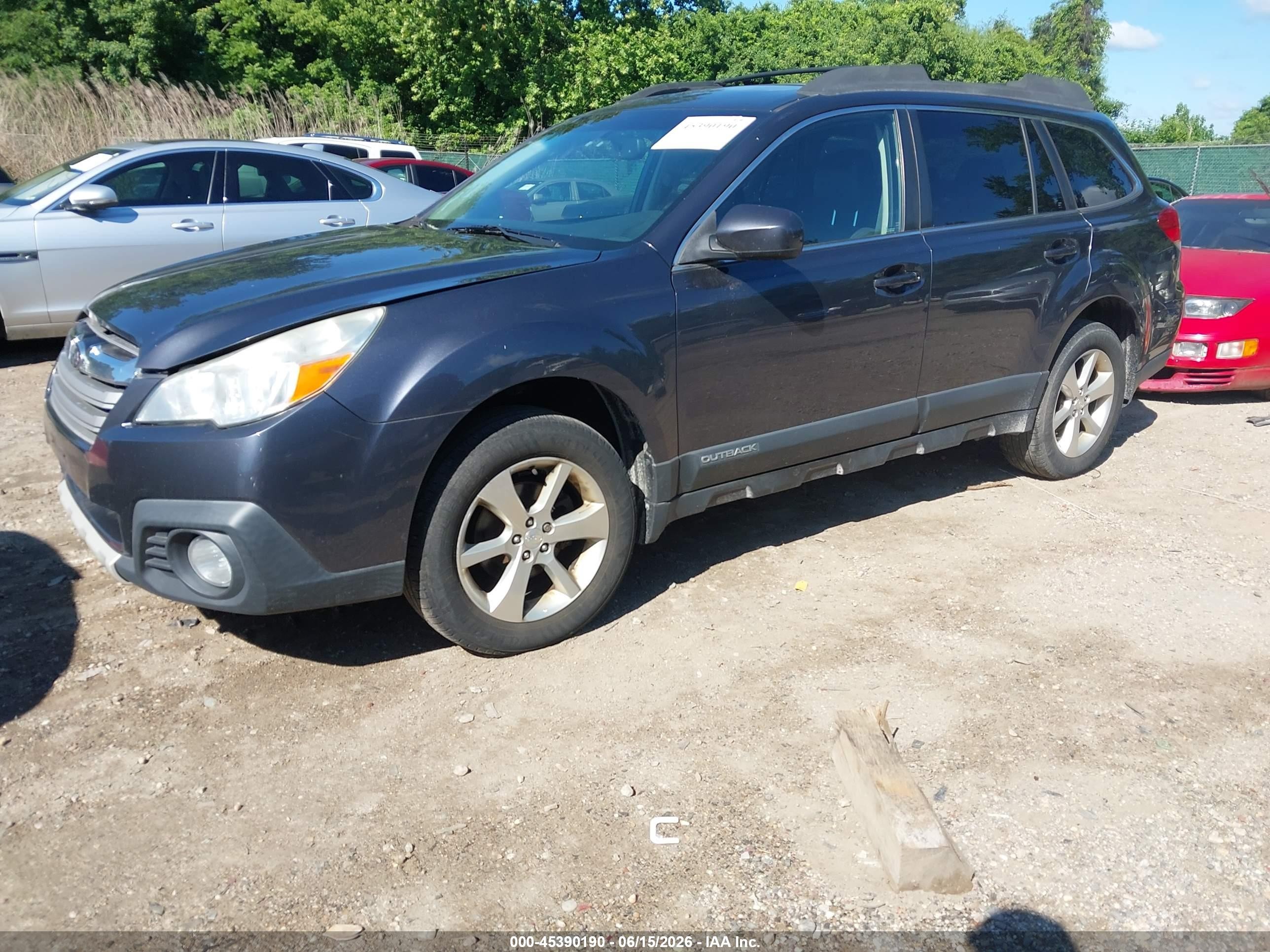 2013 Subaru Outback 2.5i Limited Gray vin: 4S4BRBKC2D3220872