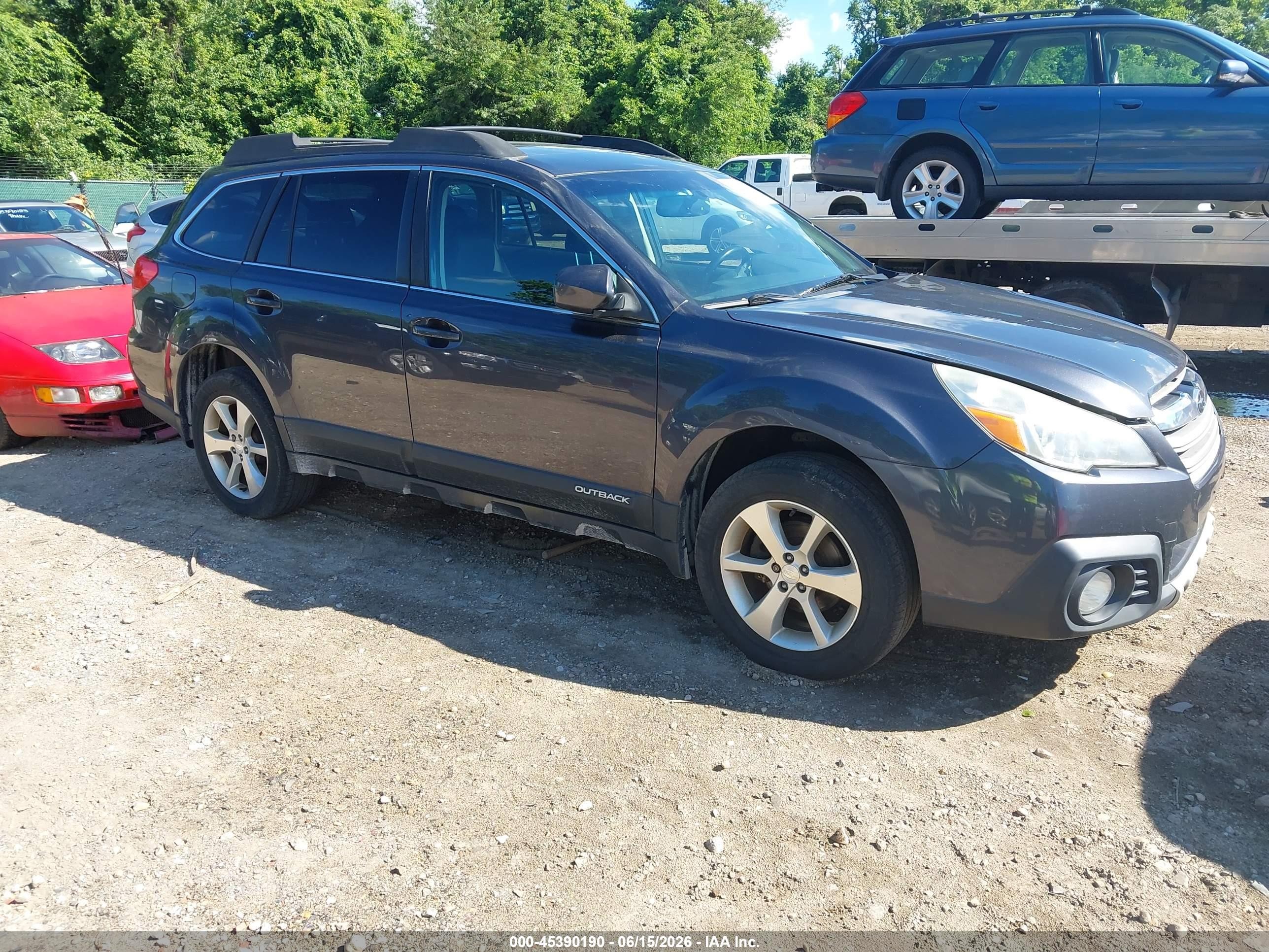 2013 Subaru Outback 2.5i Limited Gray vin: 4S4BRBKC2D3220872