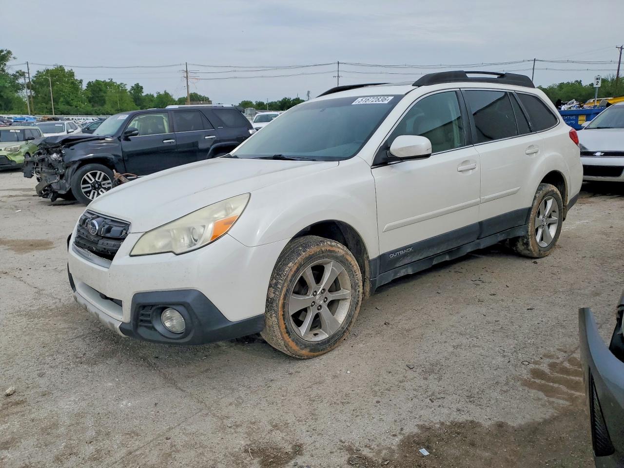 2013 Subaru Outback 2.5i Limited White vin: 4S4BRBKC2D3239356