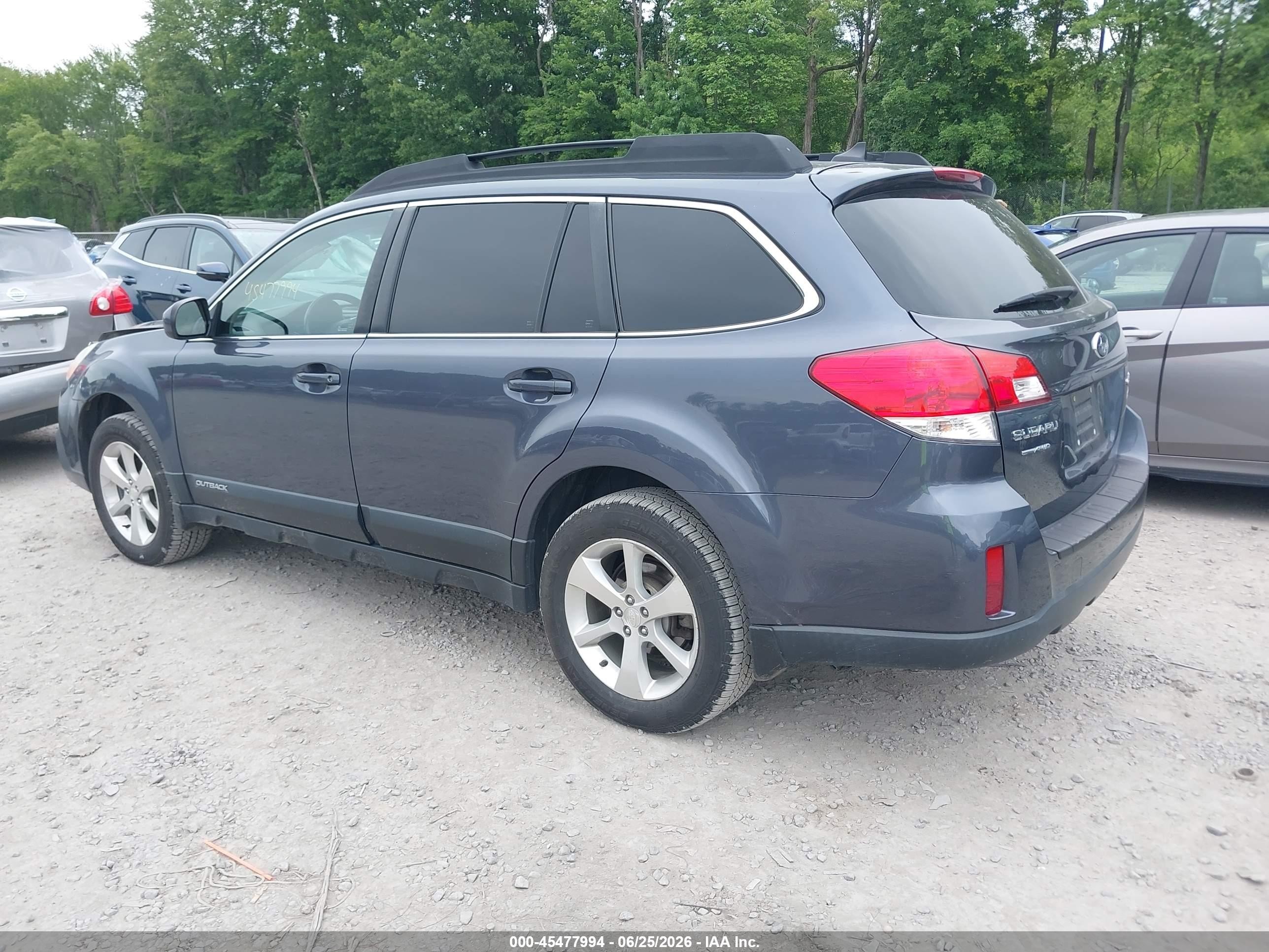 2014 Subaru Outback 2.5i Limited Синий vin: 4S4BRBKC2E3285593