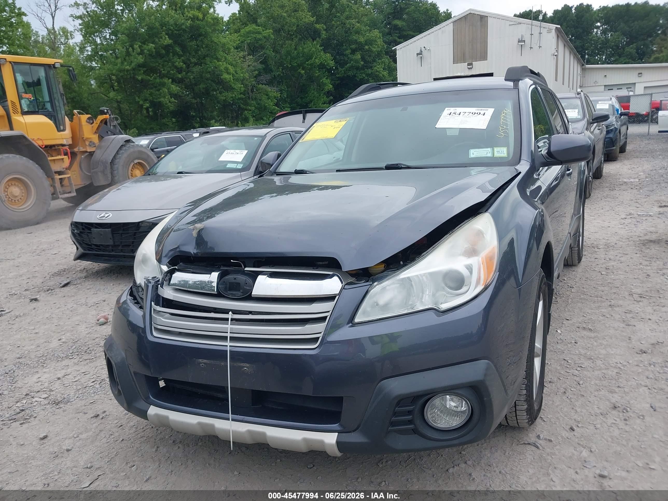 2014 Subaru Outback 2.5i Limited Синий vin: 4S4BRBKC2E3285593