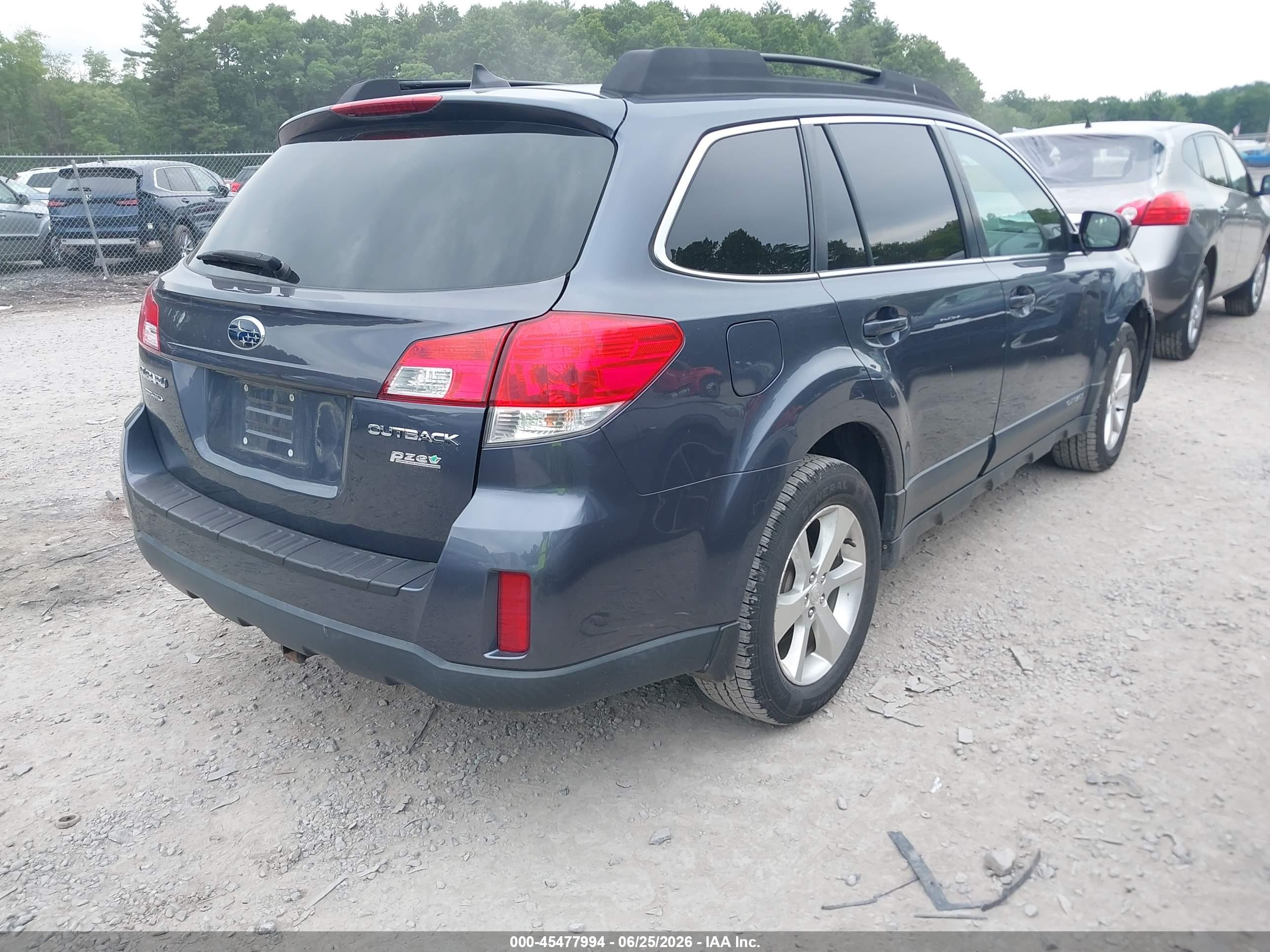 2014 Subaru Outback 2.5i Limited Синий vin: 4S4BRBKC2E3285593