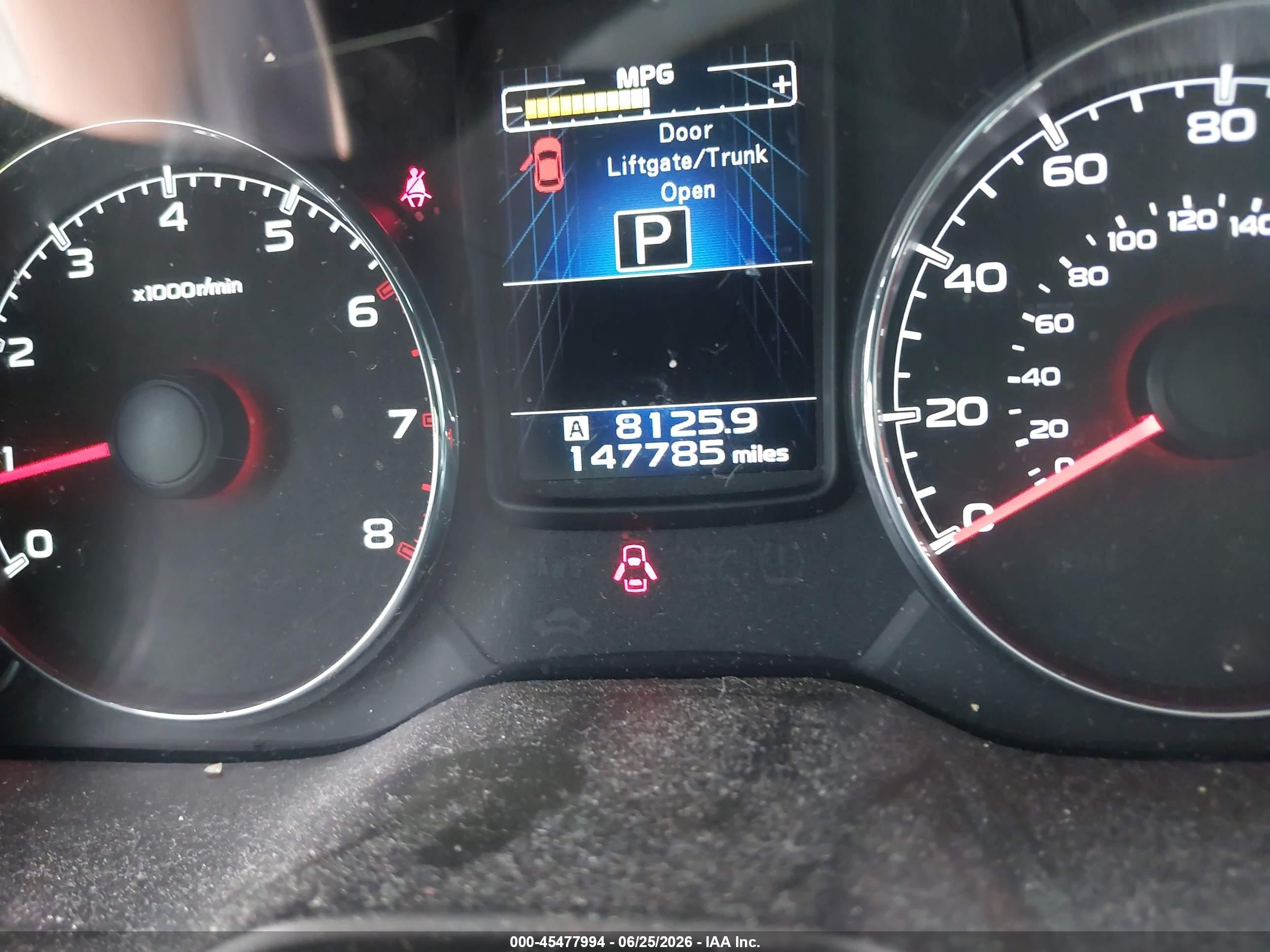 2014 Subaru Outback 2.5i Limited Синий vin: 4S4BRBKC2E3285593