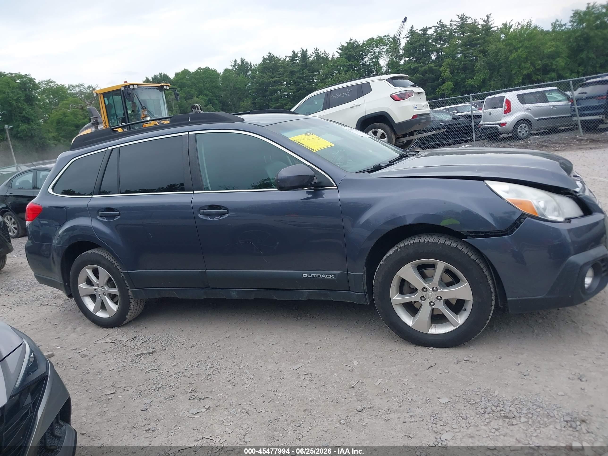 2014 Subaru Outback 2.5i Limited Синий vin: 4S4BRBKC2E3285593