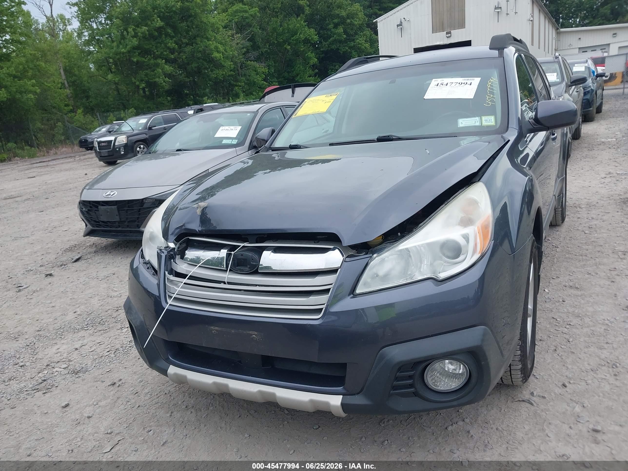 2014 Subaru Outback 2.5i Limited Синий vin: 4S4BRBKC2E3285593