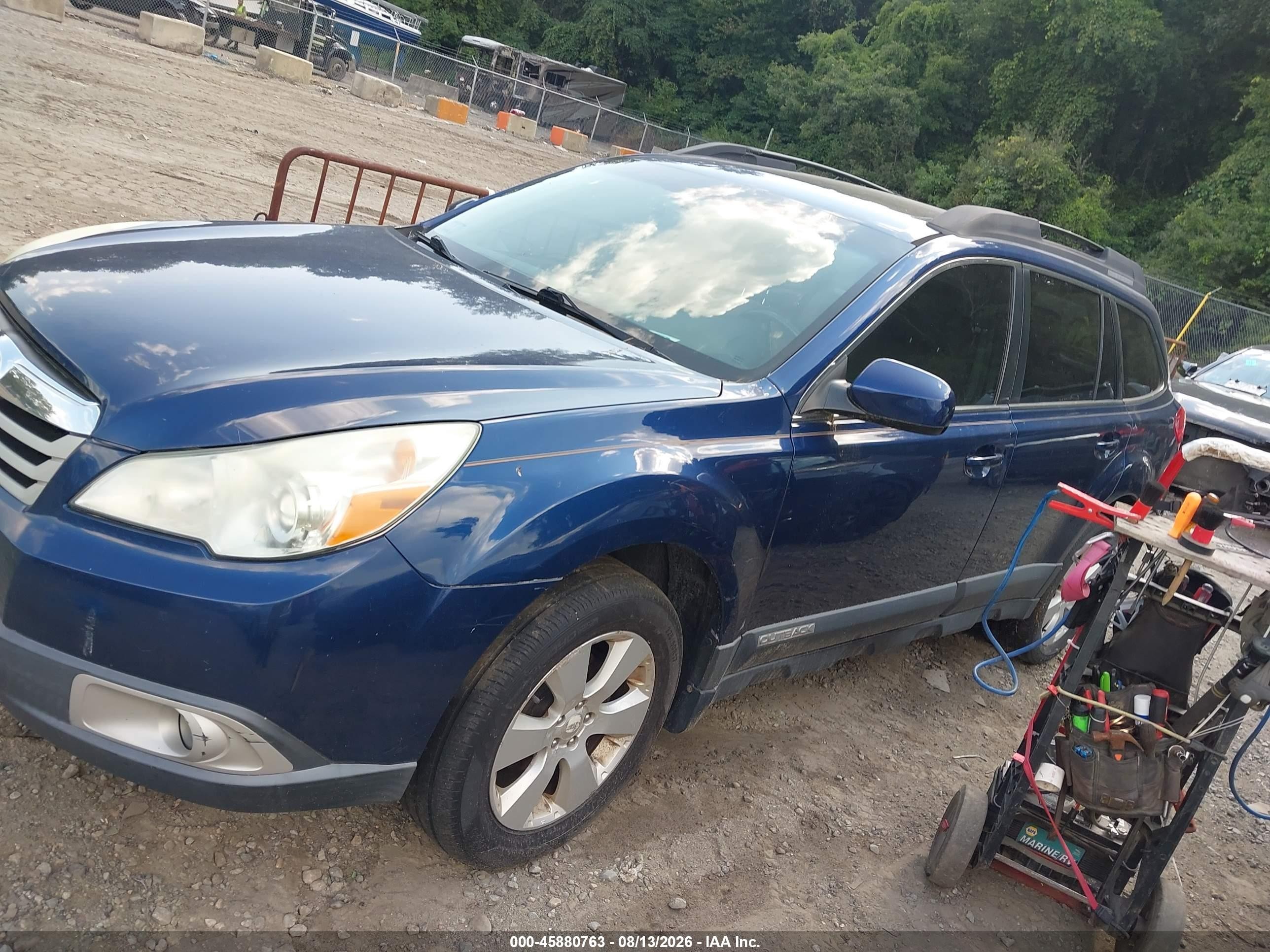 2010 Subaru Outback 2.5i Limited Blue vin: 4S4BRBKC3A3312584