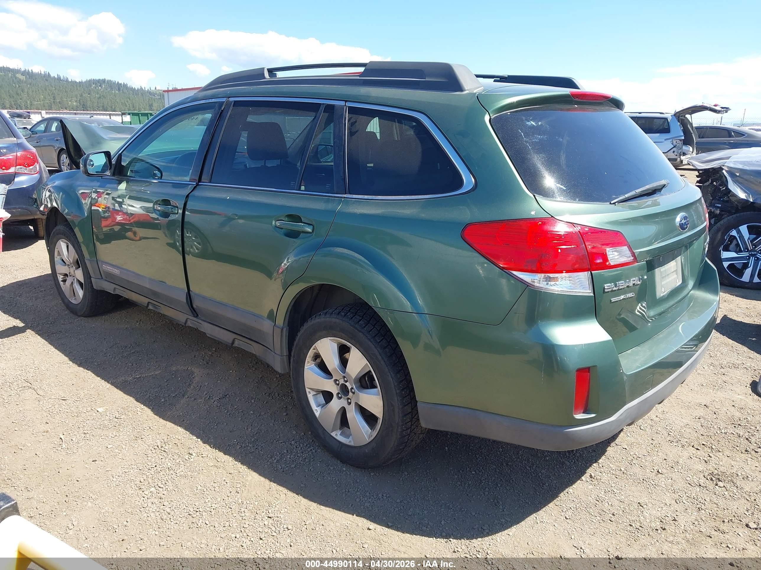 2010 Subaru Outback 2.5i Limited Green vin: 4S4BRBKC3A3364393