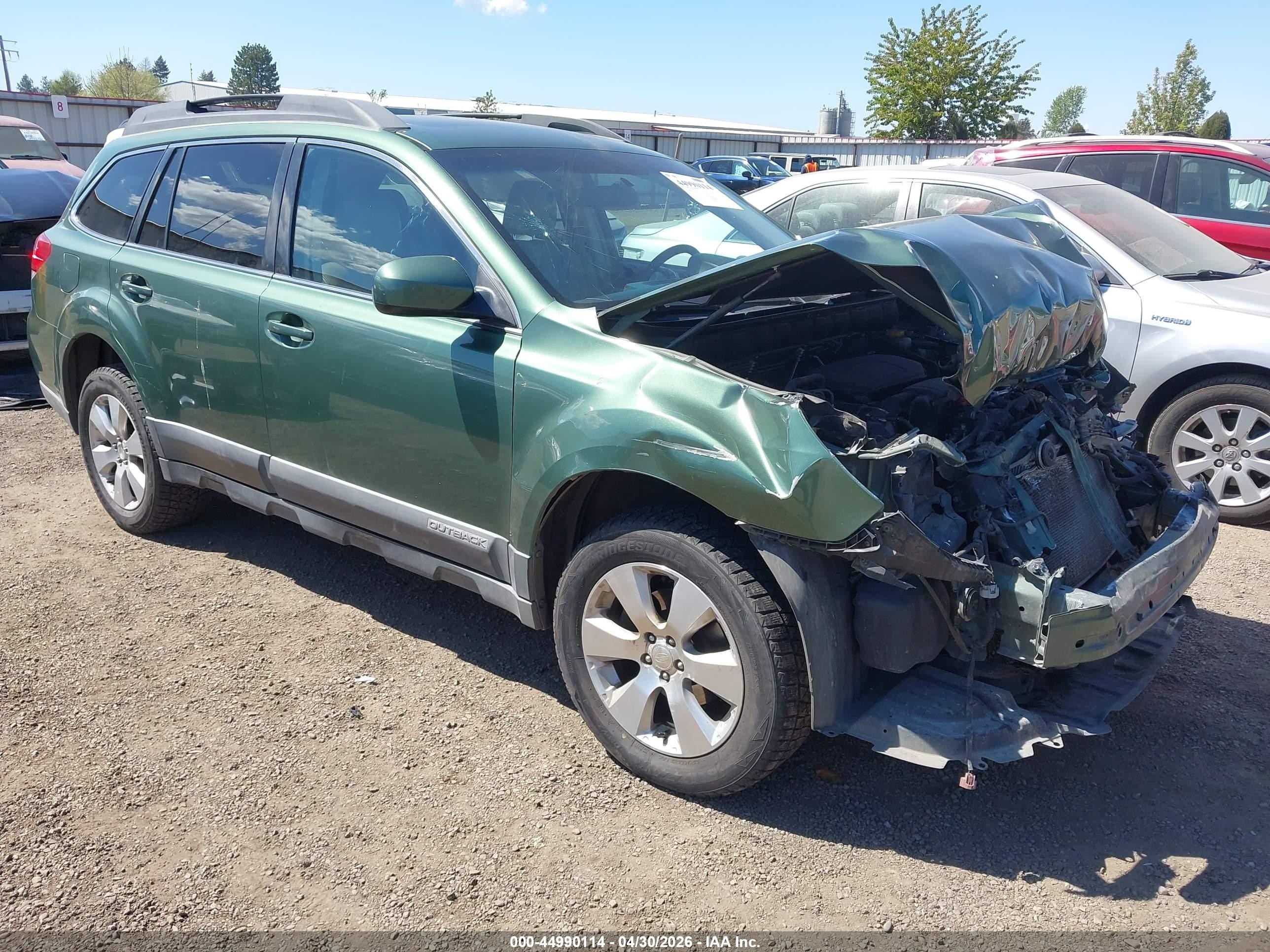 2010 Subaru Outback 2.5i Limited Green vin: 4S4BRBKC3A3364393