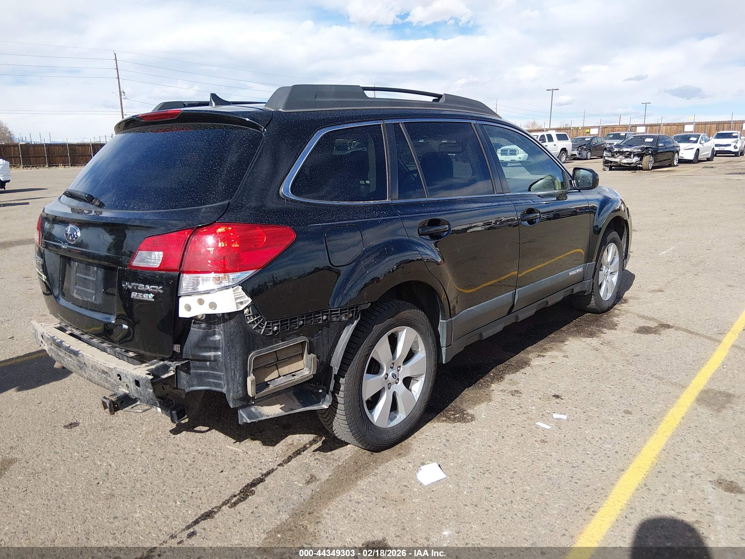 2012 Subaru Outback 2.5i Limited Black vin: 4S4BRBKC3C3240885