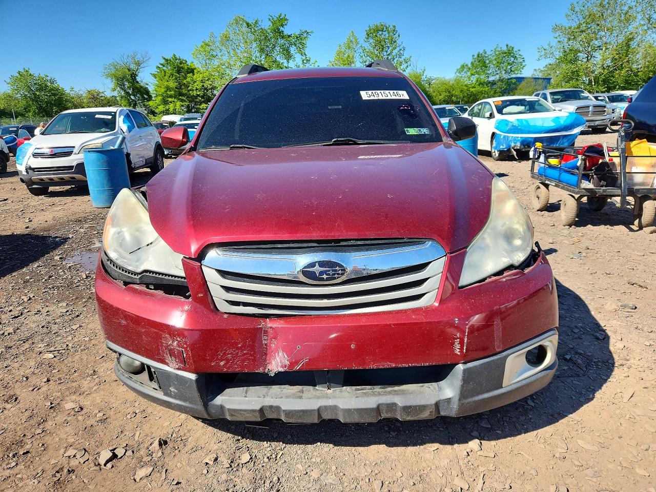 2012 Subaru Outback 2.5i Limited Burgundy vin: 4S4BRBKC3C3245553