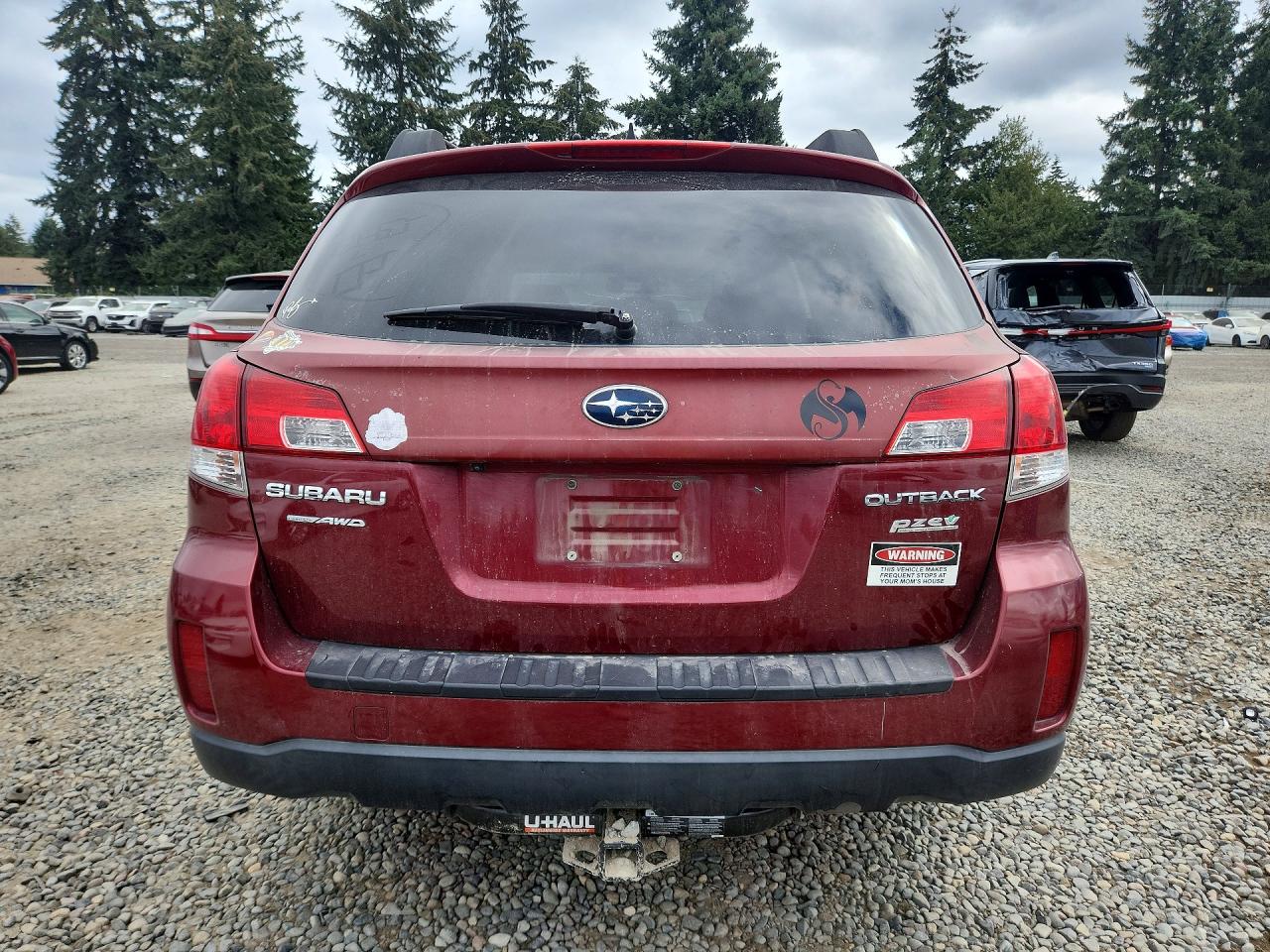 2012 Subaru Outback 2.5i Limited Maroon vin: 4S4BRBKC3C3300177