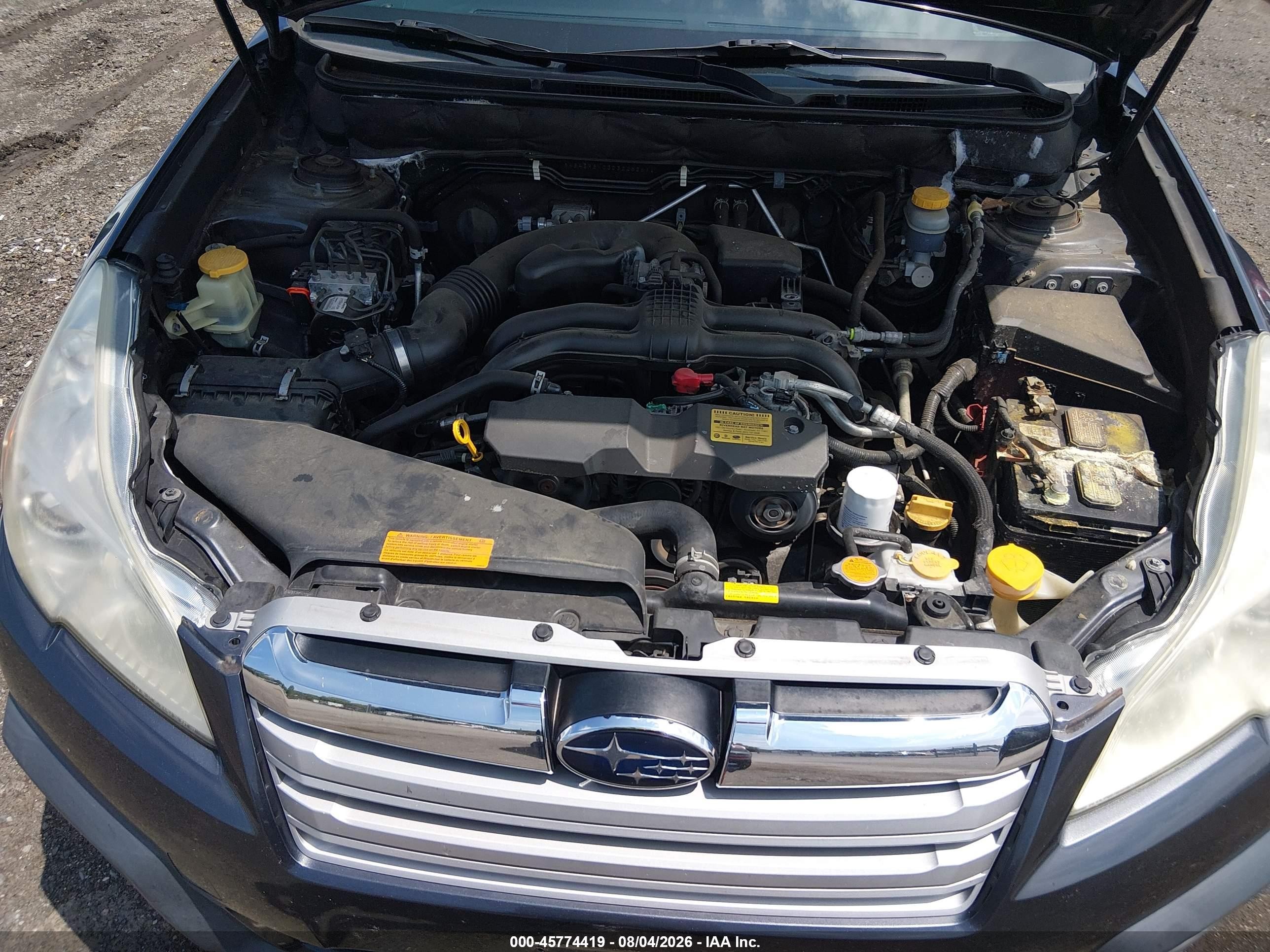 2013 Subaru Outback 2.5i Limited Gray vin: 4S4BRBKC3D3226261