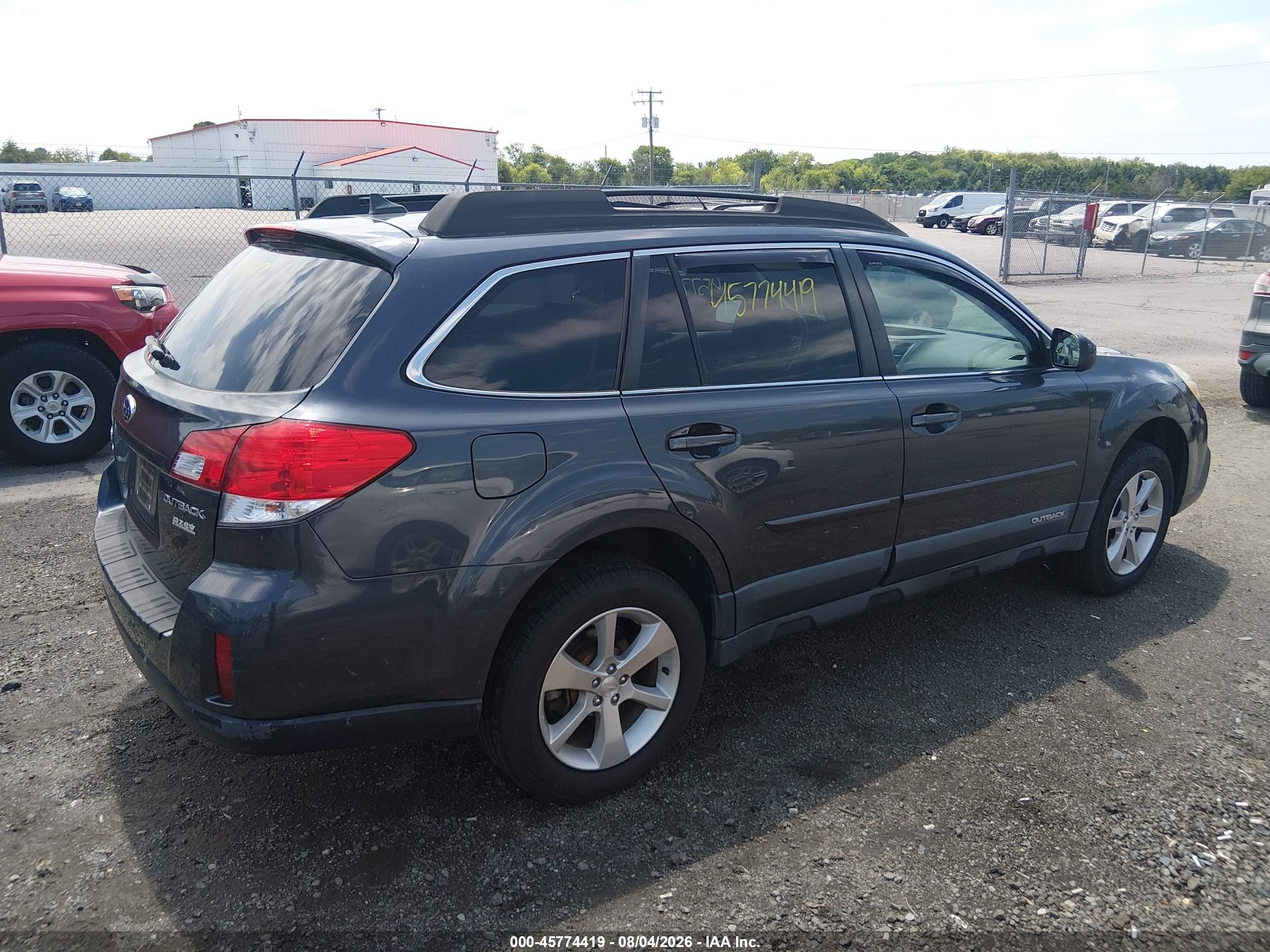 2013 Subaru Outback 2.5i Limited Gray vin: 4S4BRBKC3D3226261