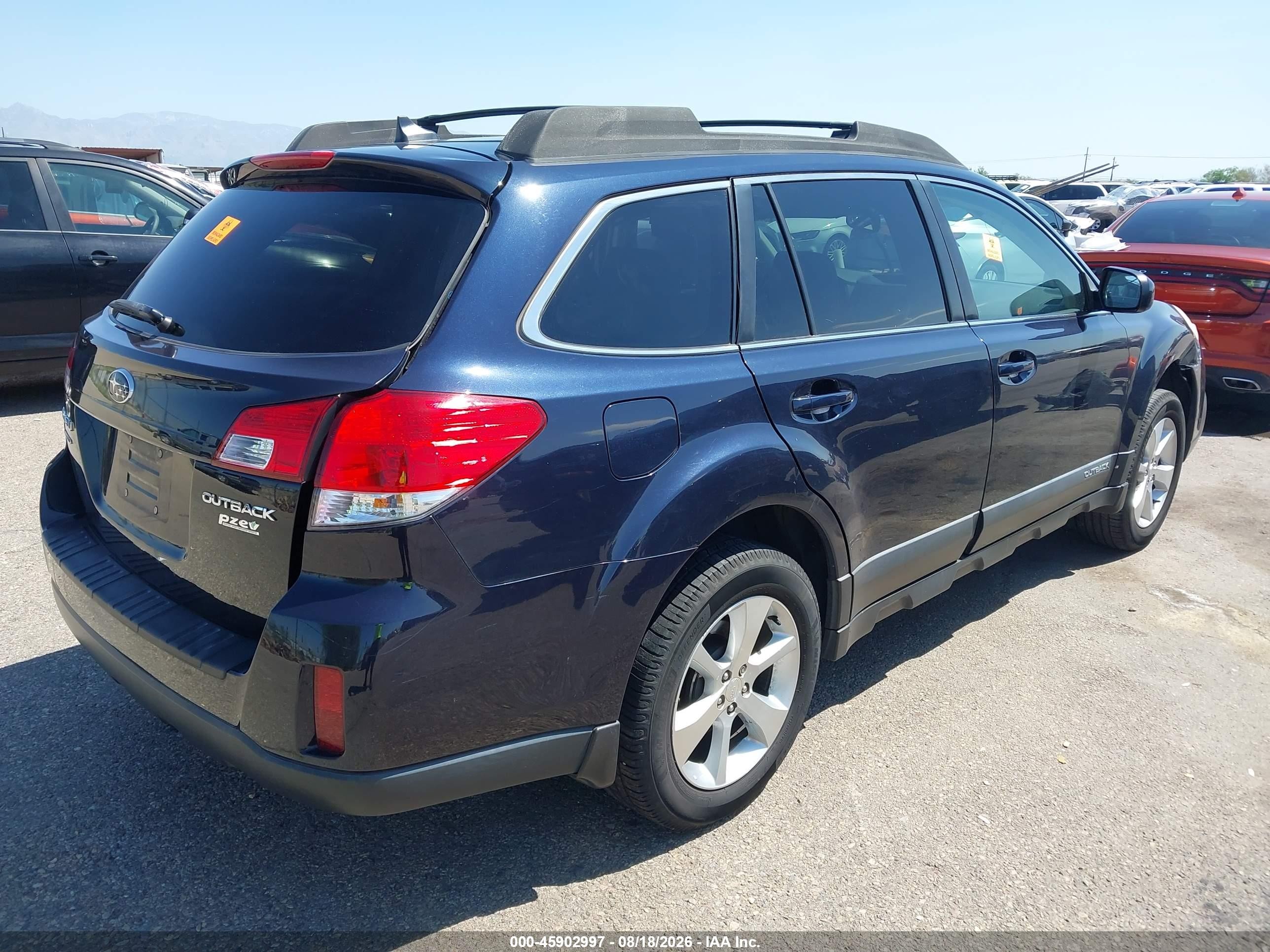 2013 Subaru Outback 2.5i Limited Blue vin: 4S4BRBKC3D3257333