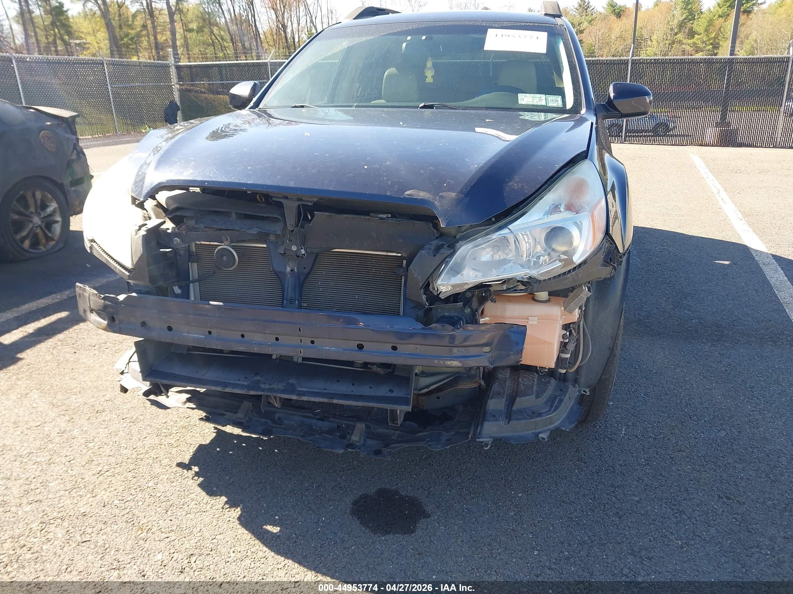 2013 Subaru Outback 2.5i Limited Dark Blue vin: 4S4BRBKC3D3289697