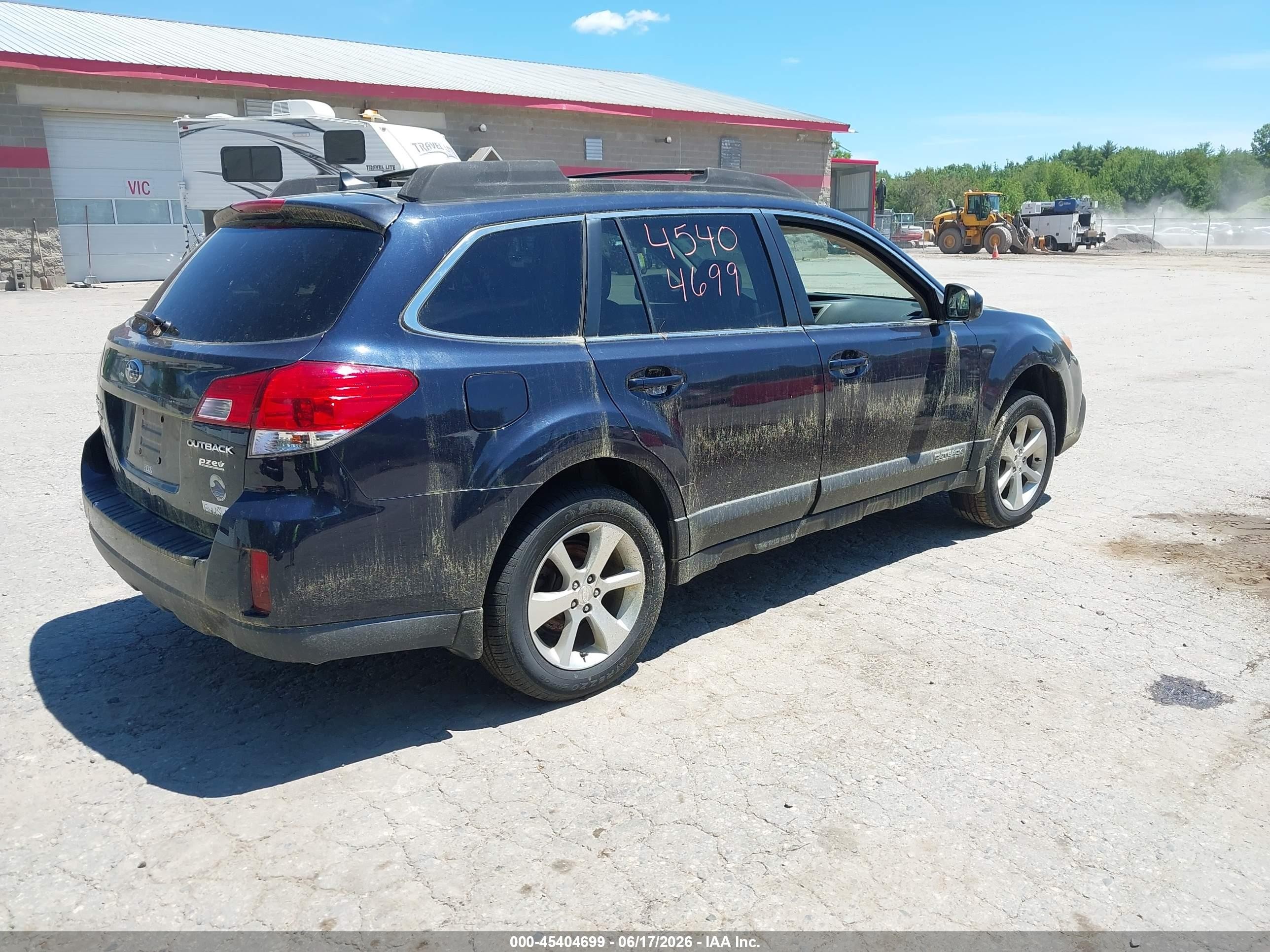2013 Subaru Outback 2.5i Limited Blue vin: 4S4BRBKC3D3305963