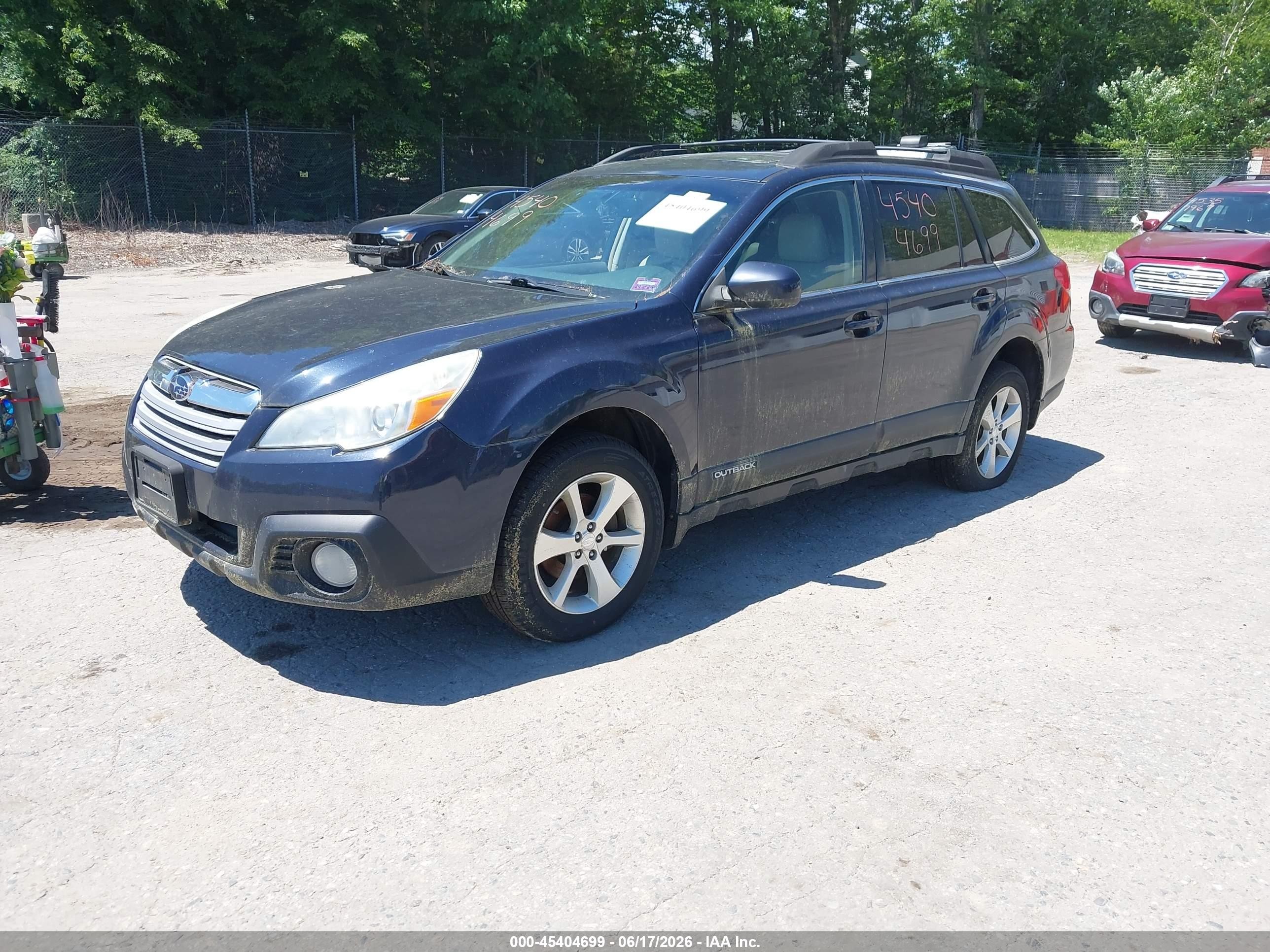 2013 Subaru Outback 2.5i Limited Blue vin: 4S4BRBKC3D3305963
