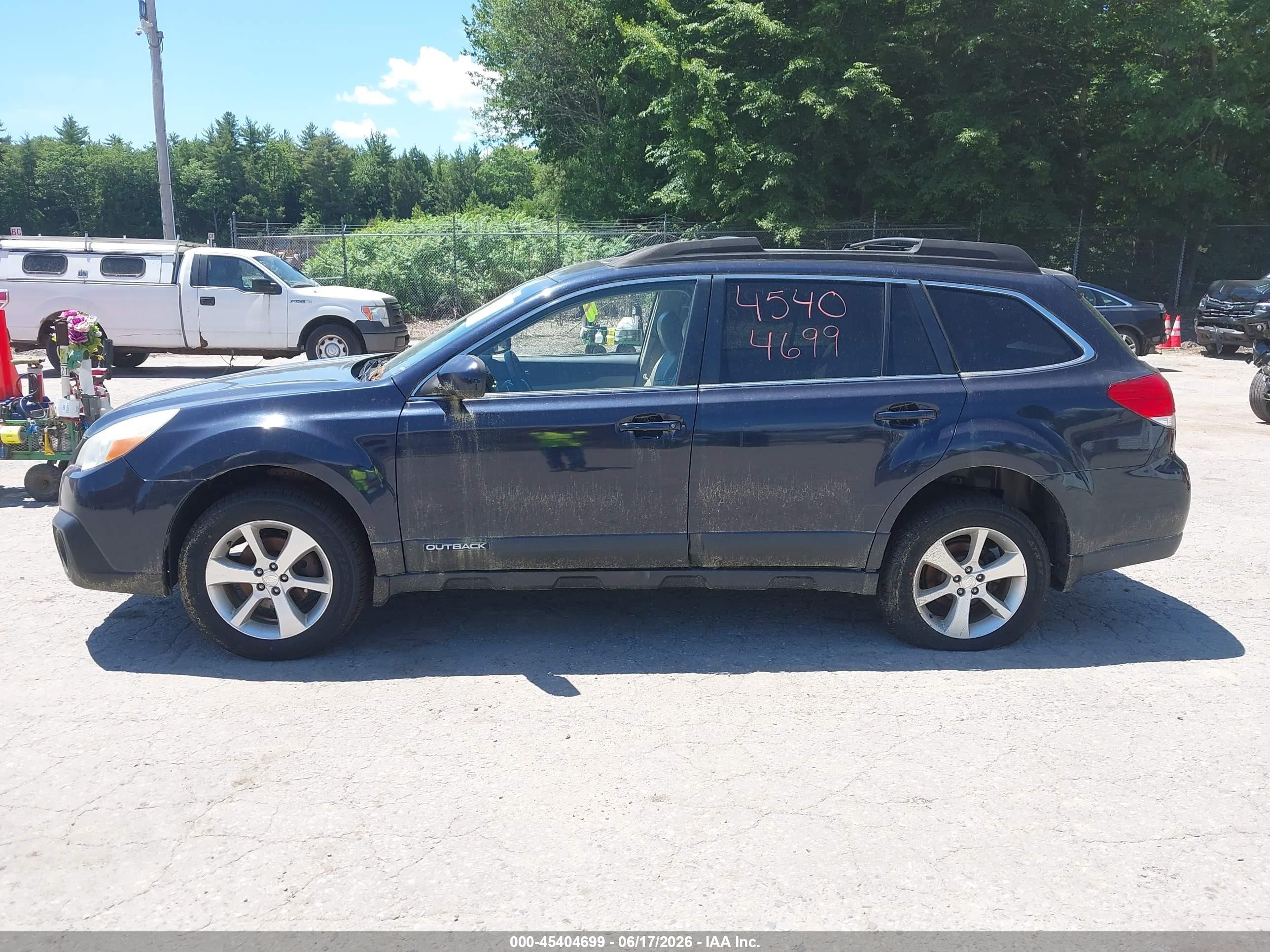 2013 Subaru Outback 2.5i Limited Blue vin: 4S4BRBKC3D3305963