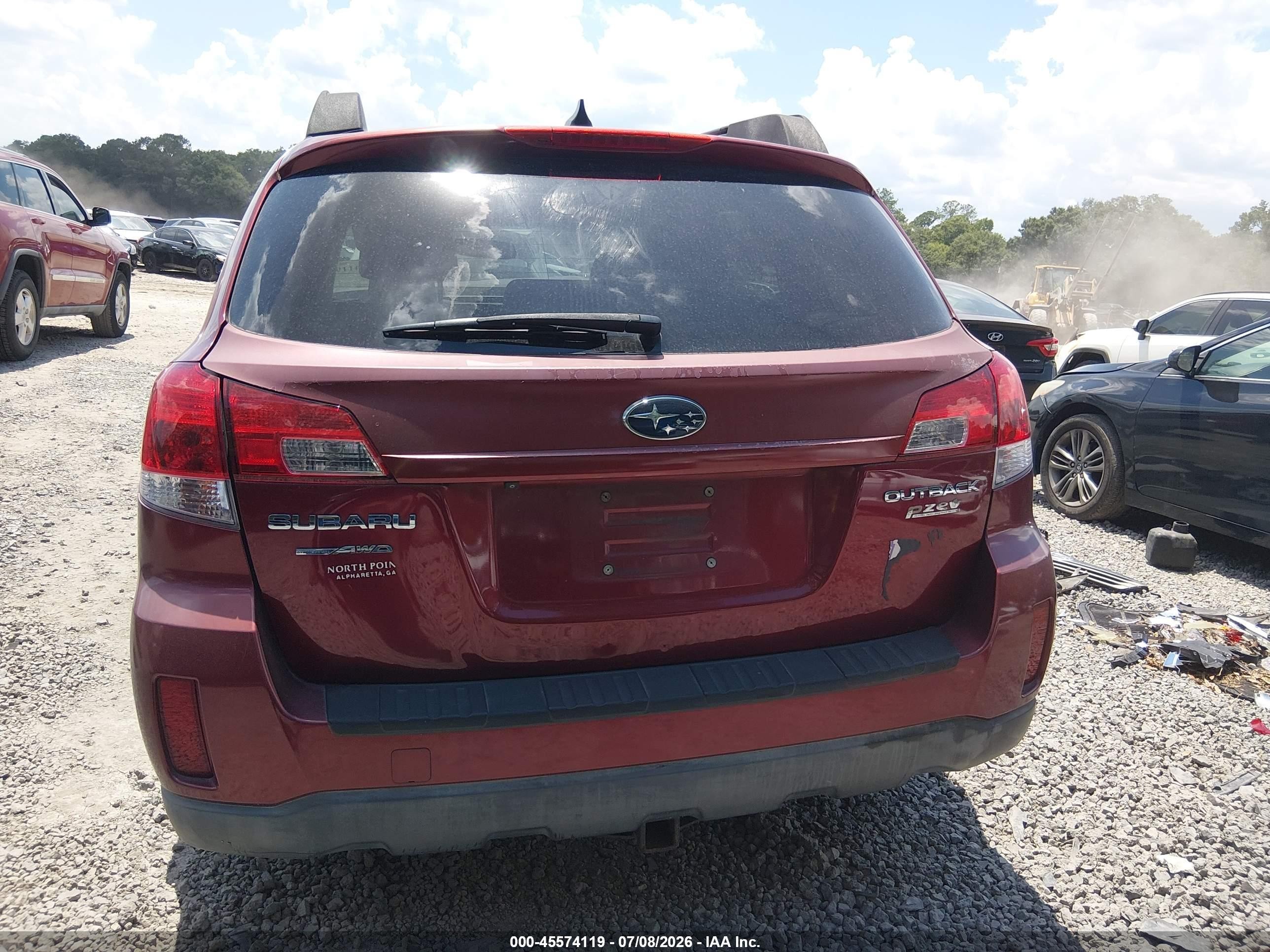 2011 Subaru Outback 2.5i Limited Red vin: 4S4BRBKC4B3318878