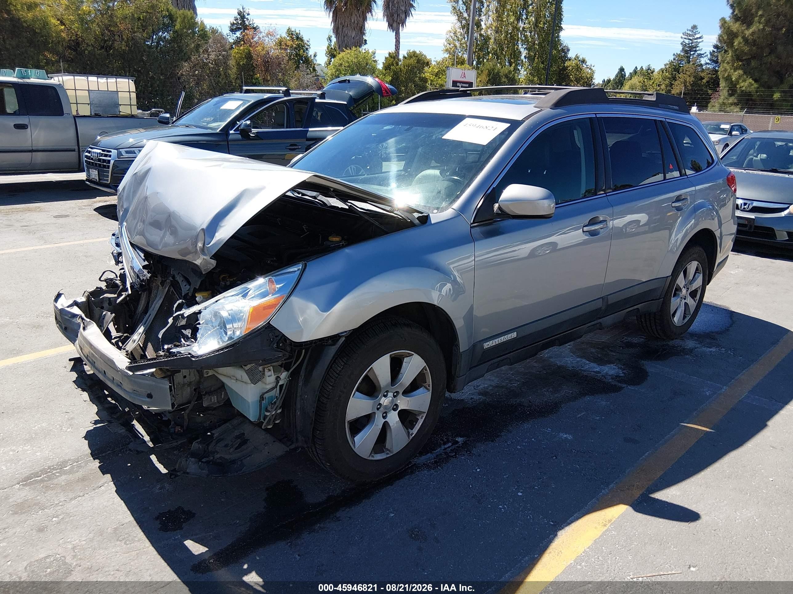 2011 Subaru Outback 2.5i Limited Gray vin: 4S4BRBKC4B3341738