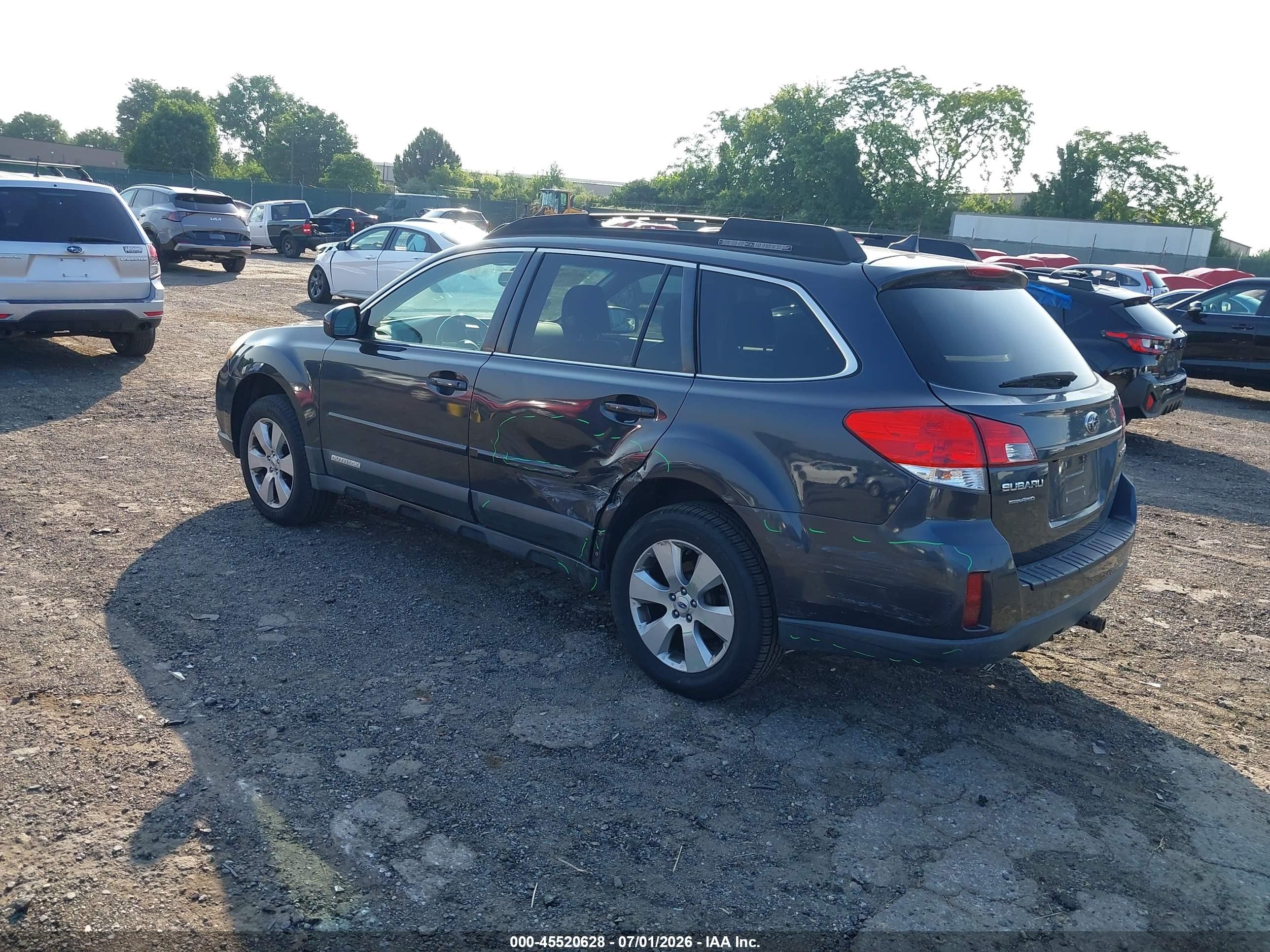2011 Subaru Outback 2.5i Limited Gray vin: 4S4BRBKC4B3438308
