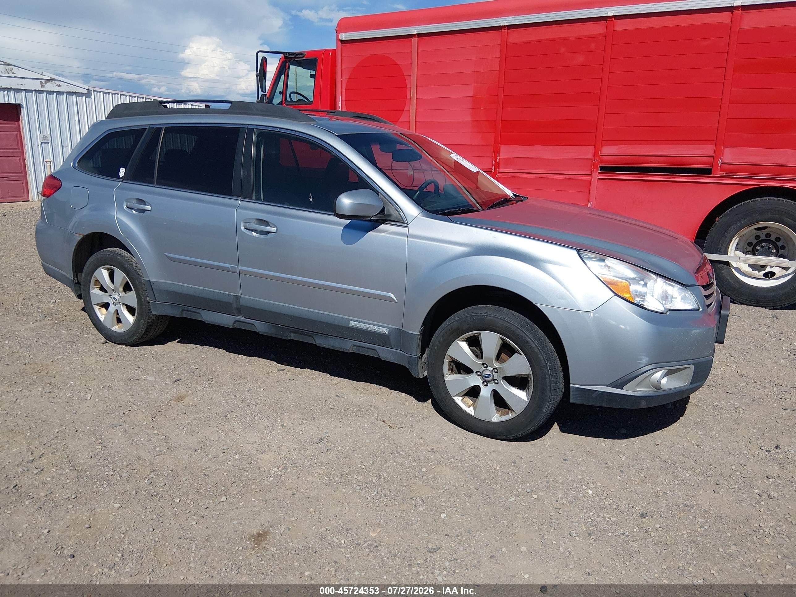 2012 Subaru Outback 2.5i Limited Silver vin: 4S4BRBKC4C3201979