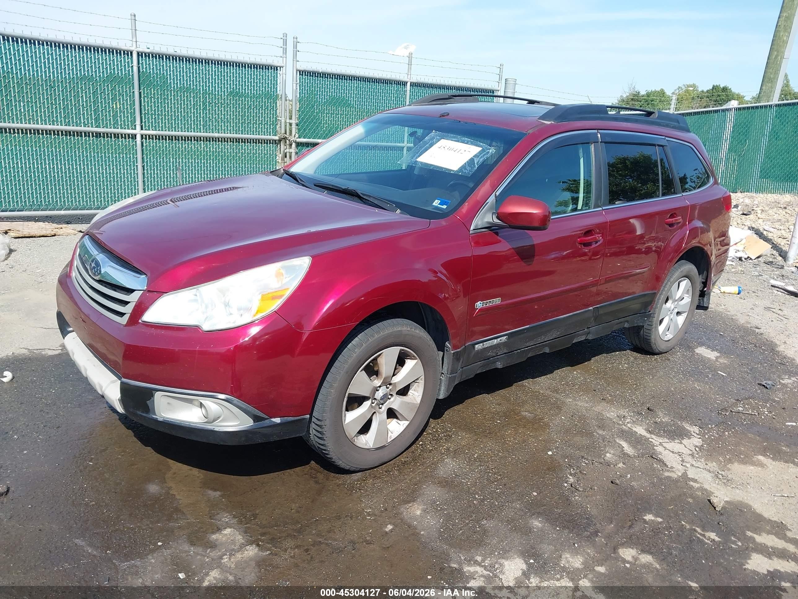 2012 Subaru Outback 2.5i Limited Maroon vin: 4S4BRBKC4C3206017