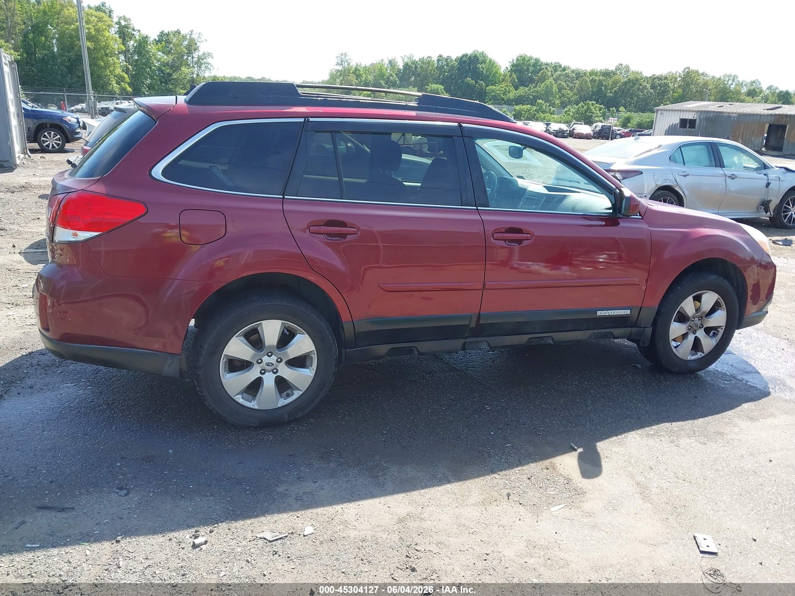 2012 Subaru Outback 2.5i Limited Maroon vin: 4S4BRBKC4C3206017