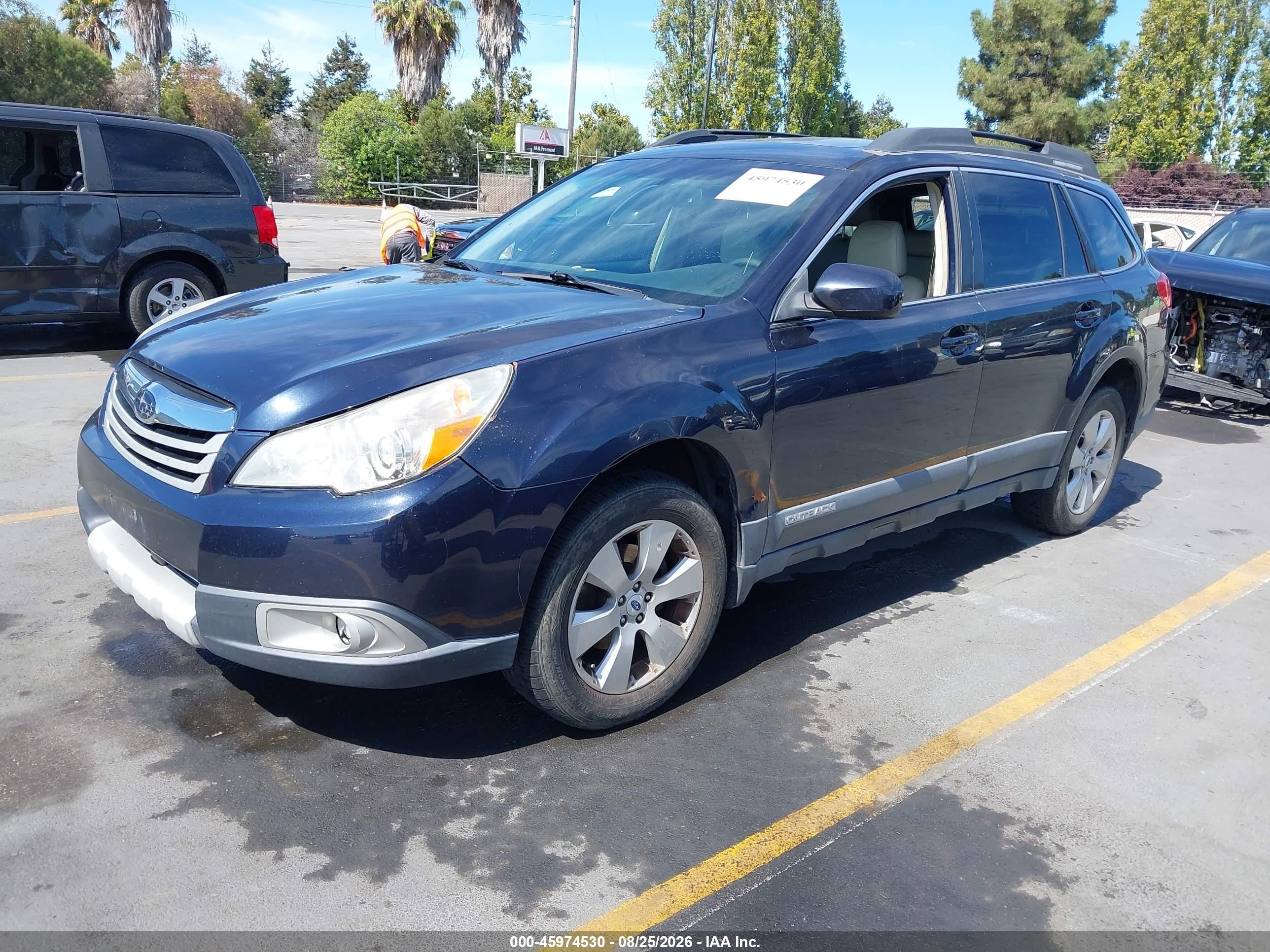 2012 Subaru Outback 2.5i Limited Blue vin: 4S4BRBKC4C3253967
