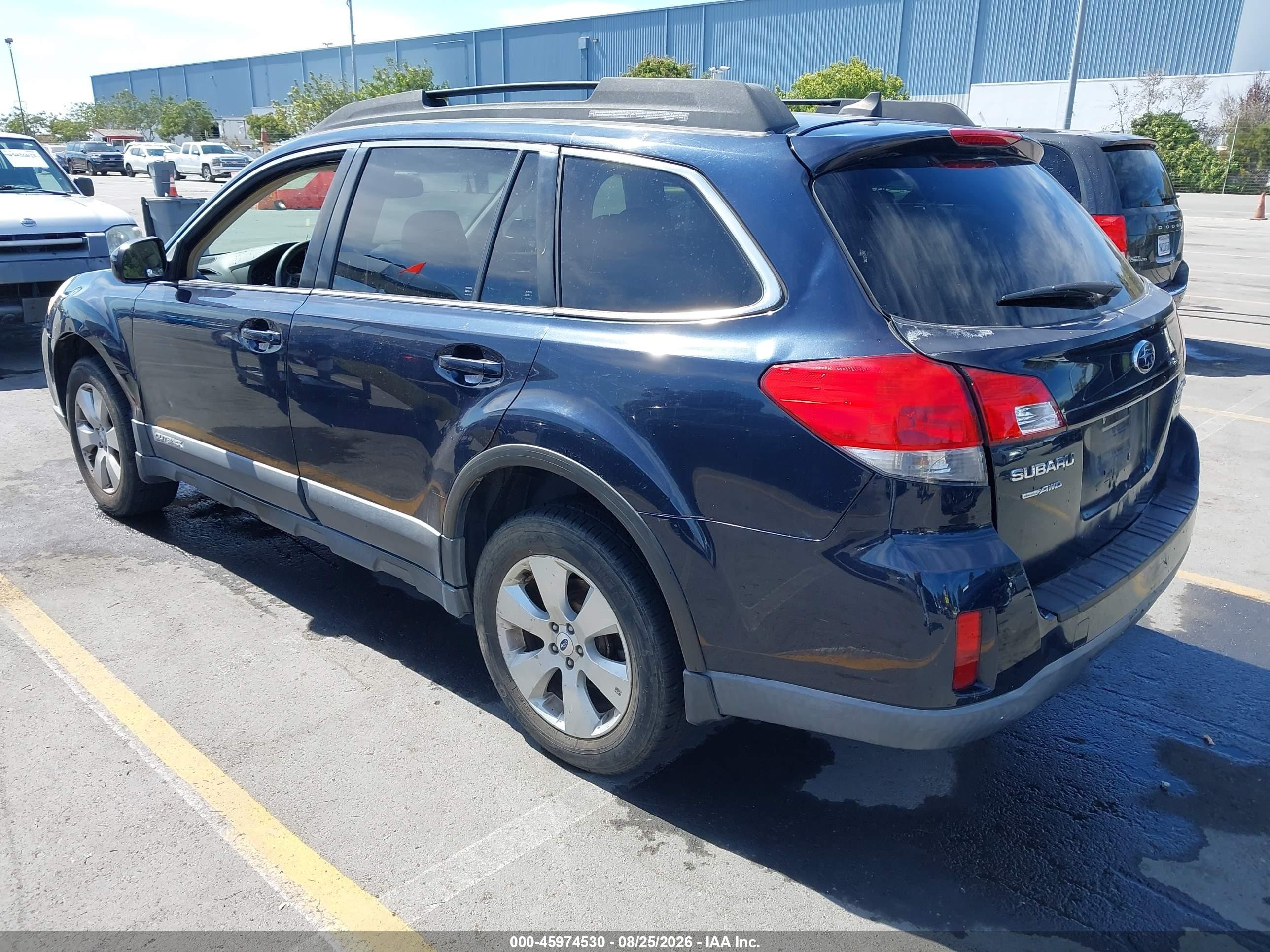 2012 Subaru Outback 2.5i Limited Blue vin: 4S4BRBKC4C3253967
