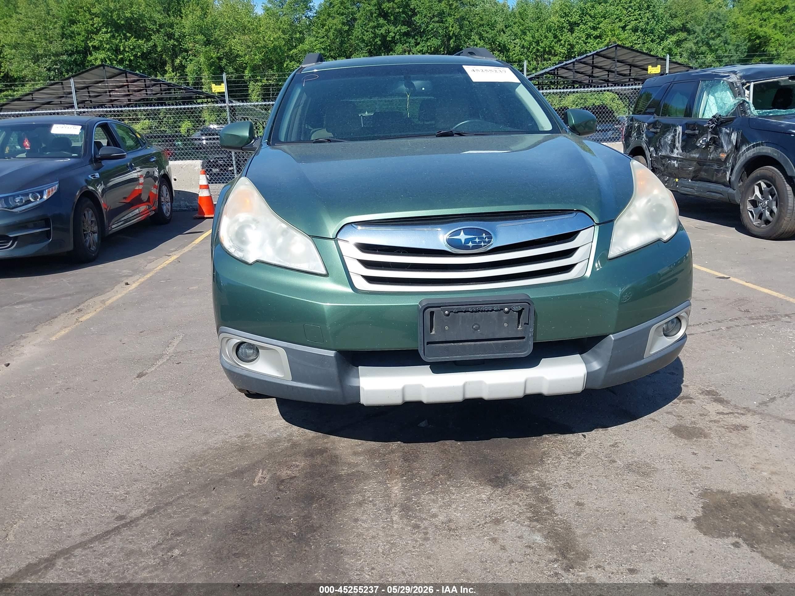 2012 Subaru Outback 2.5i Limited Green vin: 4S4BRBKC4C3265097