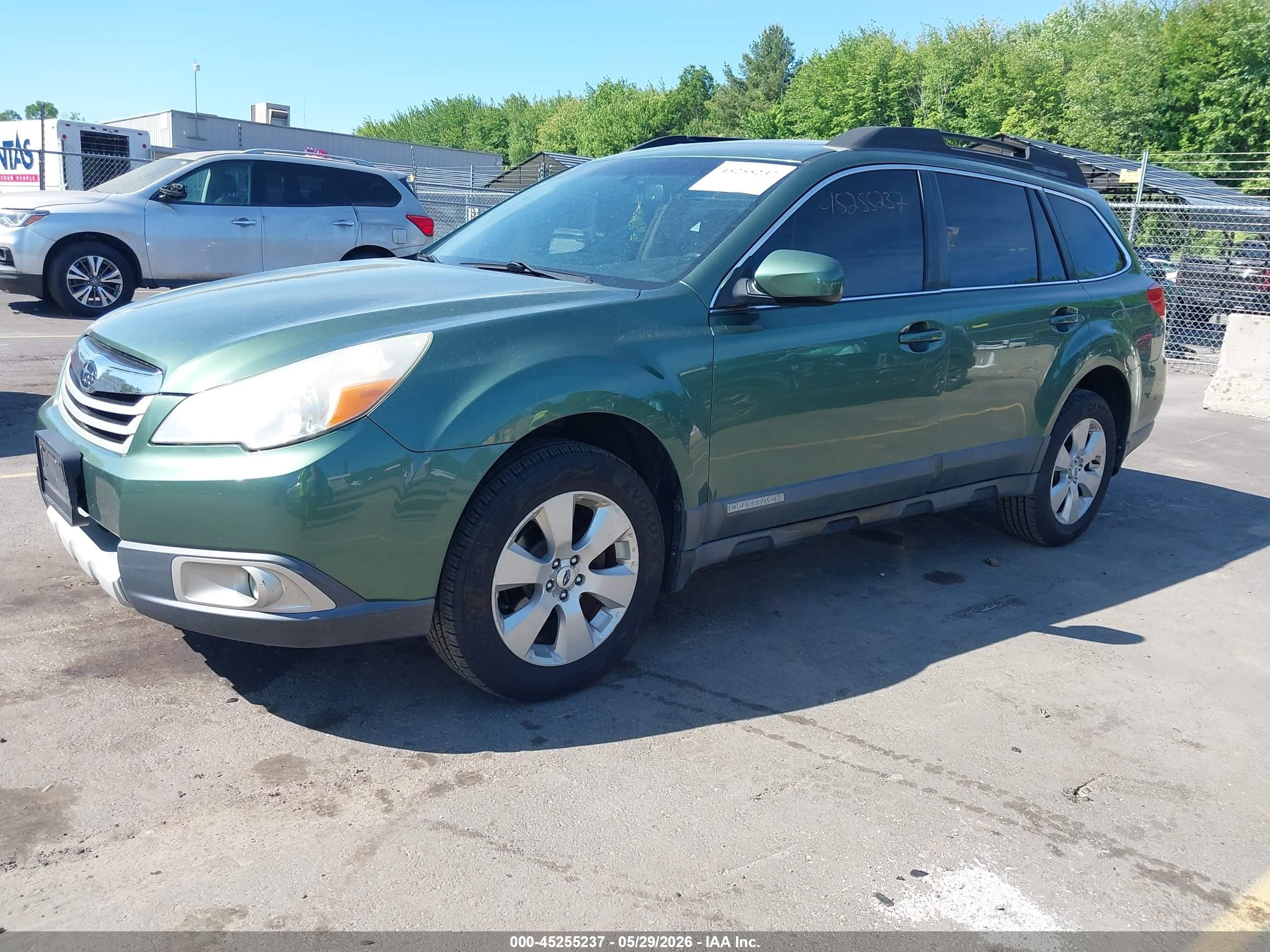 2012 Subaru Outback 2.5i Limited Green vin: 4S4BRBKC4C3265097