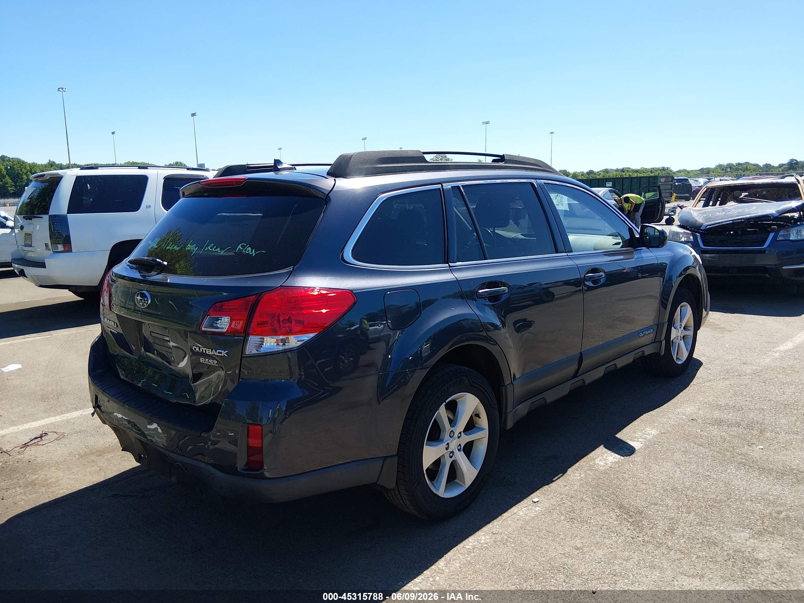 2013 Subaru Outback 2.5i Limited Gray vin: 4S4BRBKC4D3283259