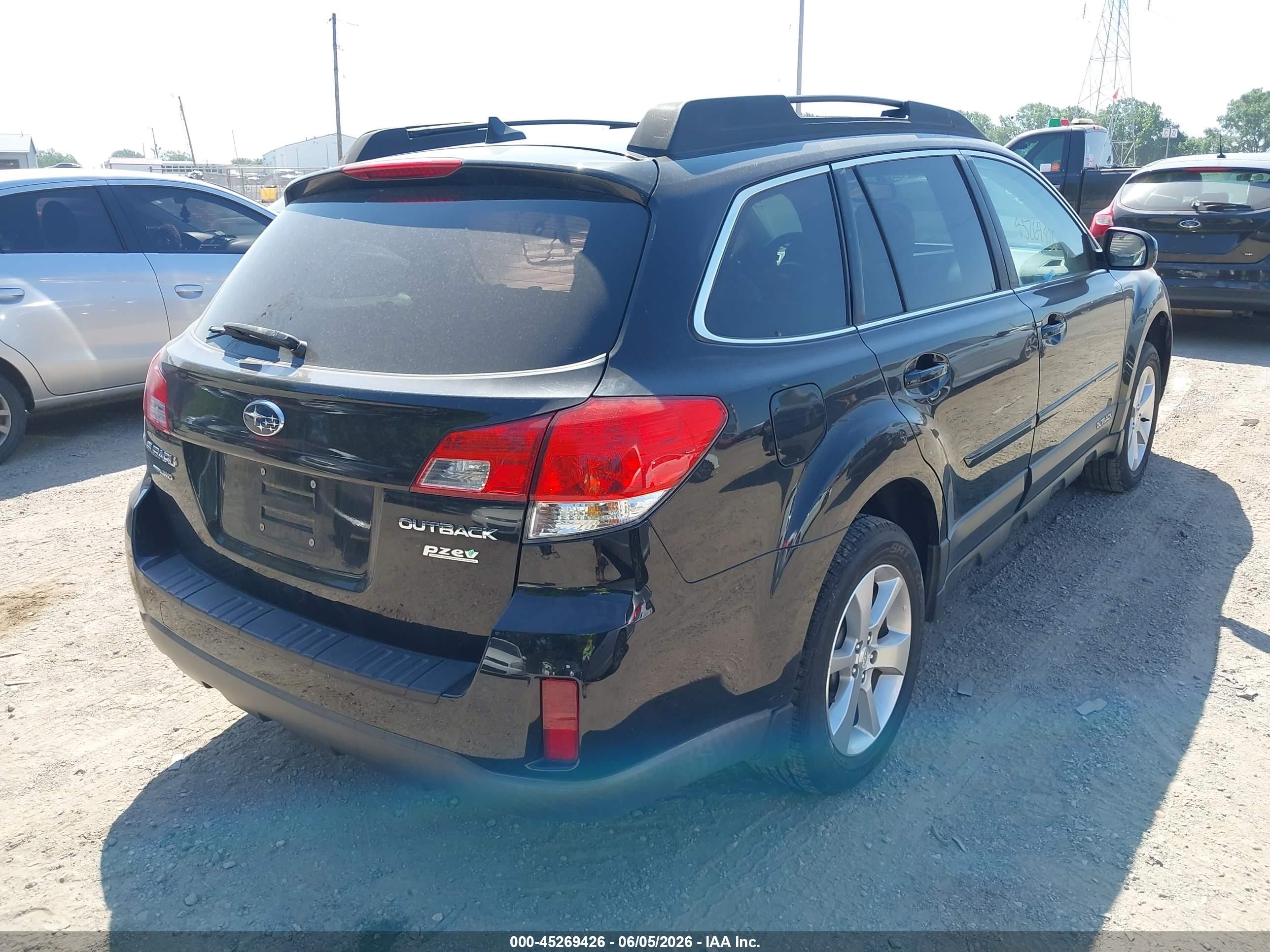 2013 Subaru Outback 2.5i Limited Black vin: 4S4BRBKC4D3319922
