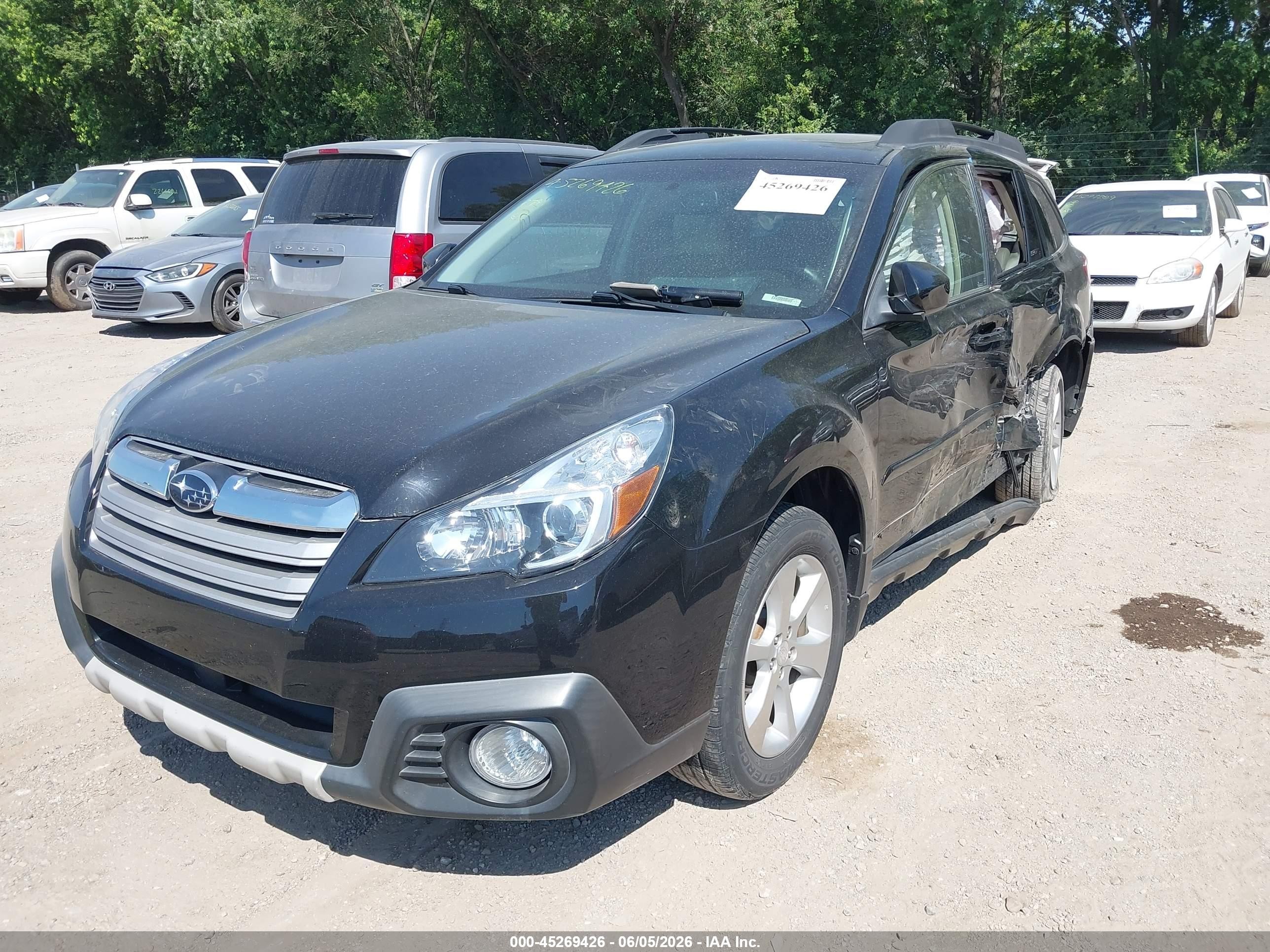 2013 Subaru Outback 2.5i Limited Black vin: 4S4BRBKC4D3319922