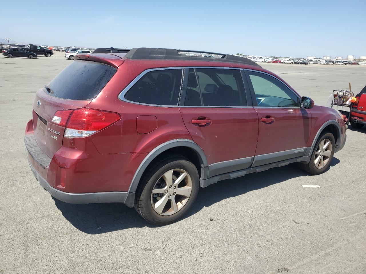 2013 Subaru Outback 2.5i Limited Burgundy vin: 4S4BRBKC4D3324215