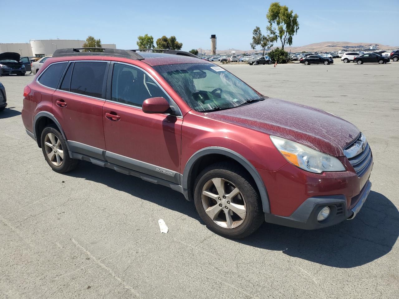 2013 Subaru Outback 2.5i Limited Burgundy vin: 4S4BRBKC4D3324215
