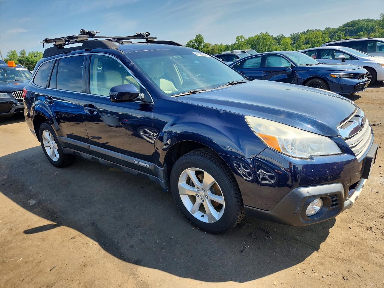 2014 Subaru Outback 2.5i Limited Blue vin: 4S4BRBKC4E3245726