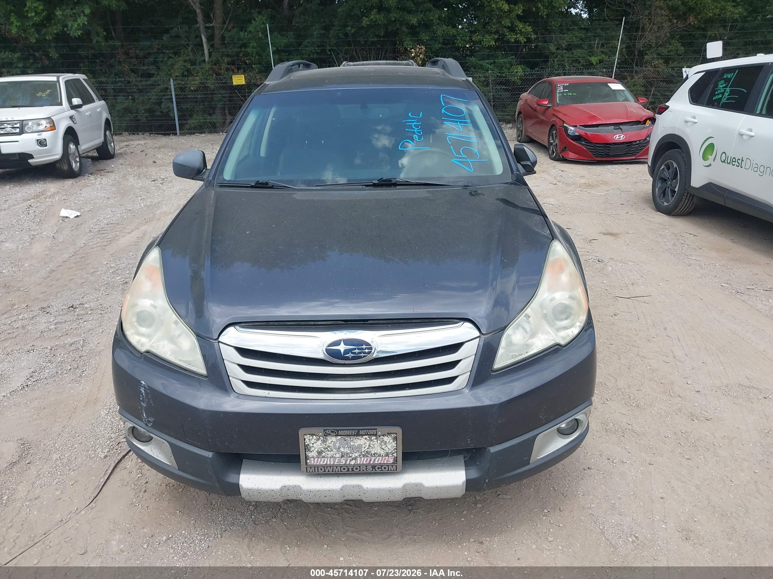 2011 Subaru Outback 2.5i Limited Gray vin: 4S4BRBKC5B3332014