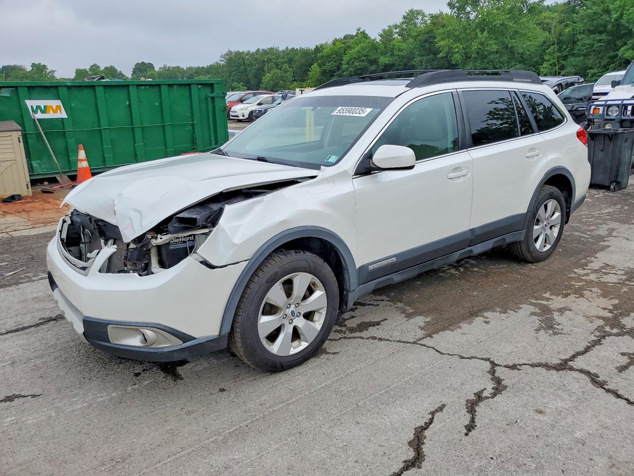 2011 Subaru Outback 2.5i Limited White vin: 4S4BRBKC5B3442450