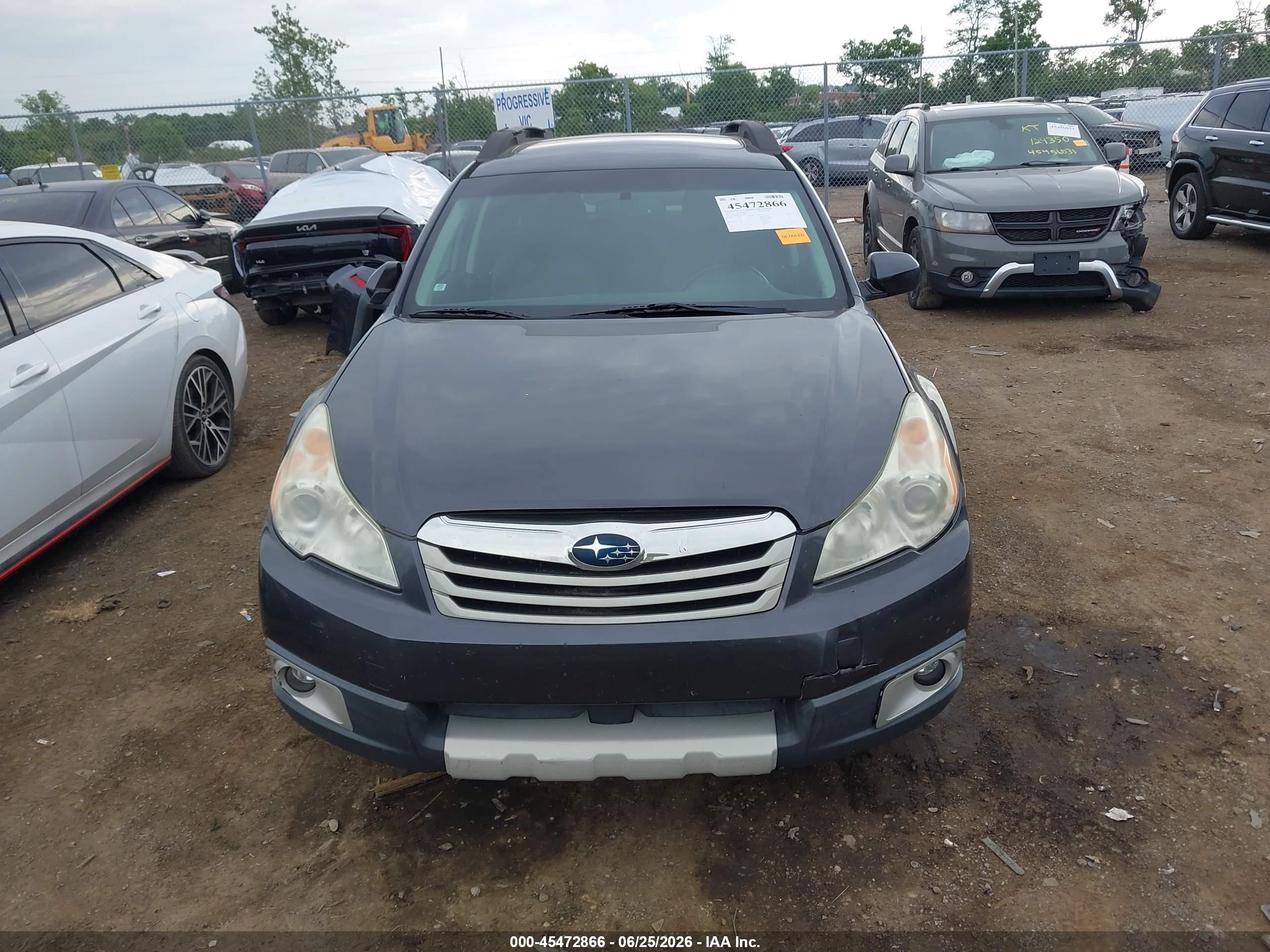 2012 Subaru Outback 2.5i Limited Gray vin: 4S4BRBKC5C3207368