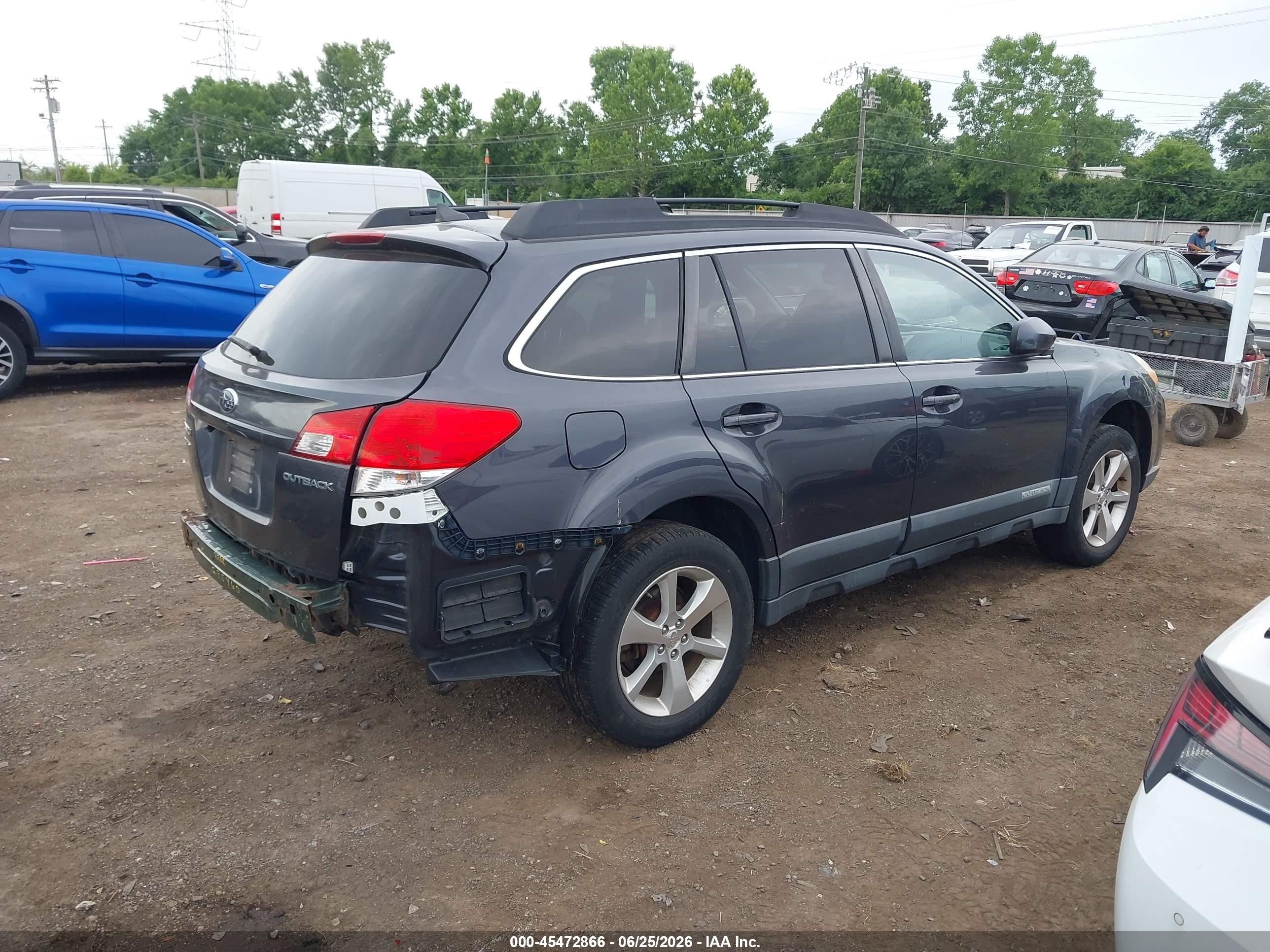 2012 Subaru Outback 2.5i Limited Gray vin: 4S4BRBKC5C3207368