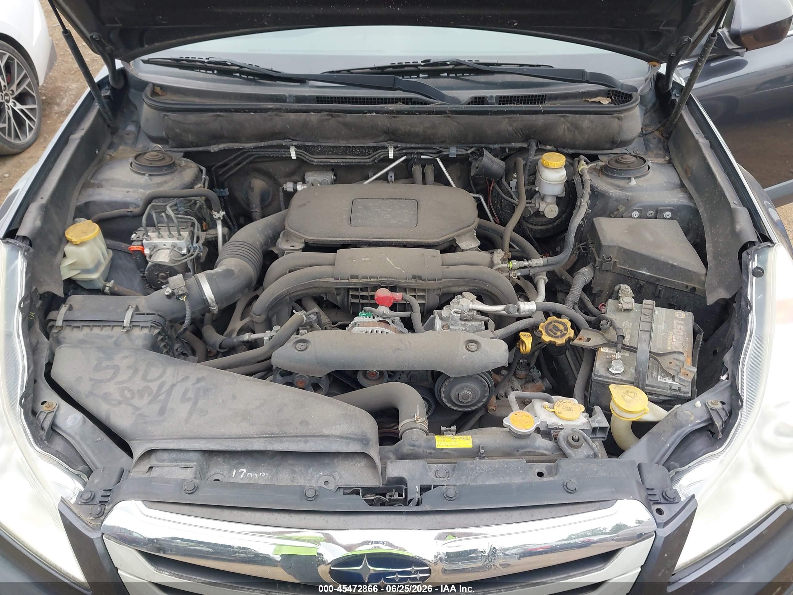 2012 Subaru Outback 2.5i Limited Gray vin: 4S4BRBKC5C3207368