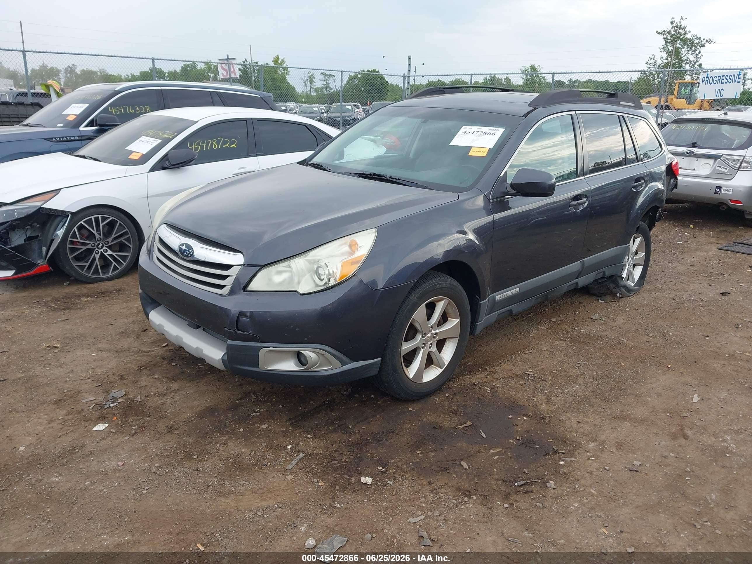 2012 Subaru Outback 2.5i Limited Gray vin: 4S4BRBKC5C3207368