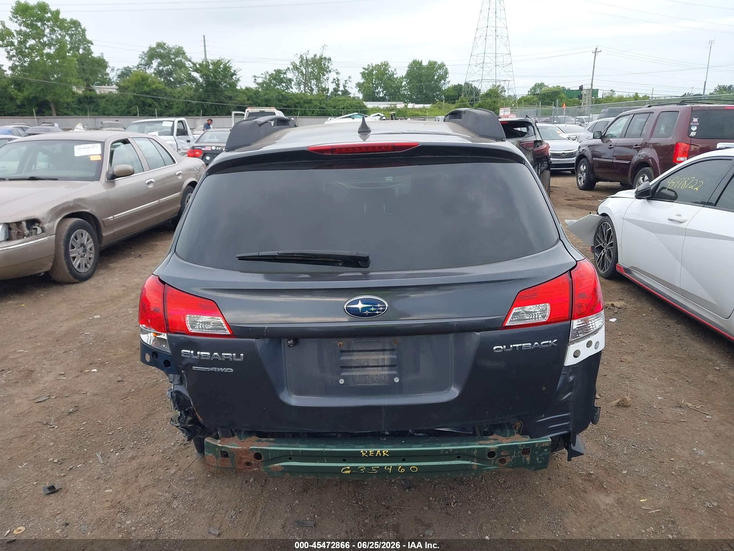 2012 Subaru Outback 2.5i Limited Gray vin: 4S4BRBKC5C3207368