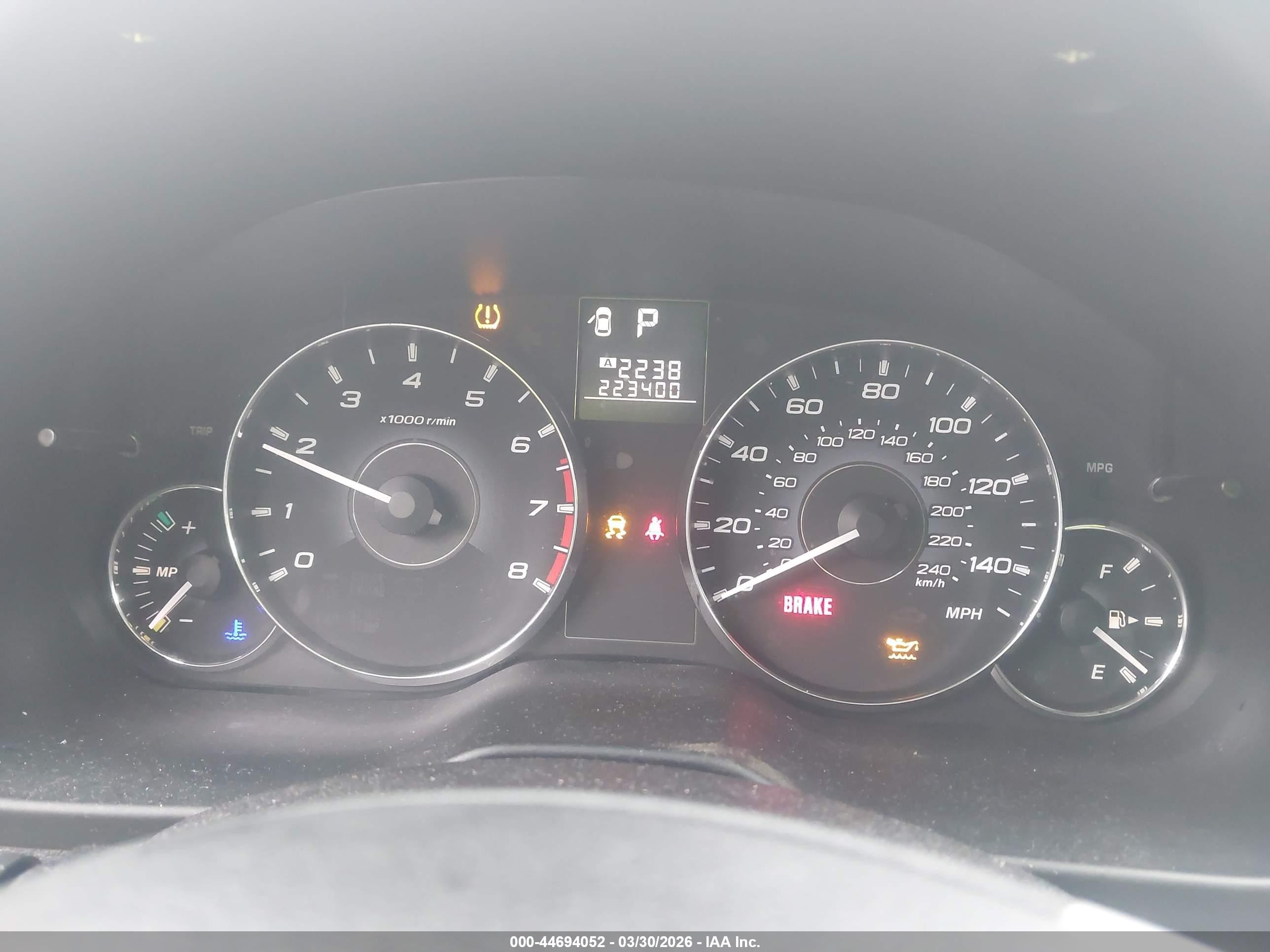 2012 Subaru Outback 2.5i Limited Blue vin: 4S4BRBKC5C3216586