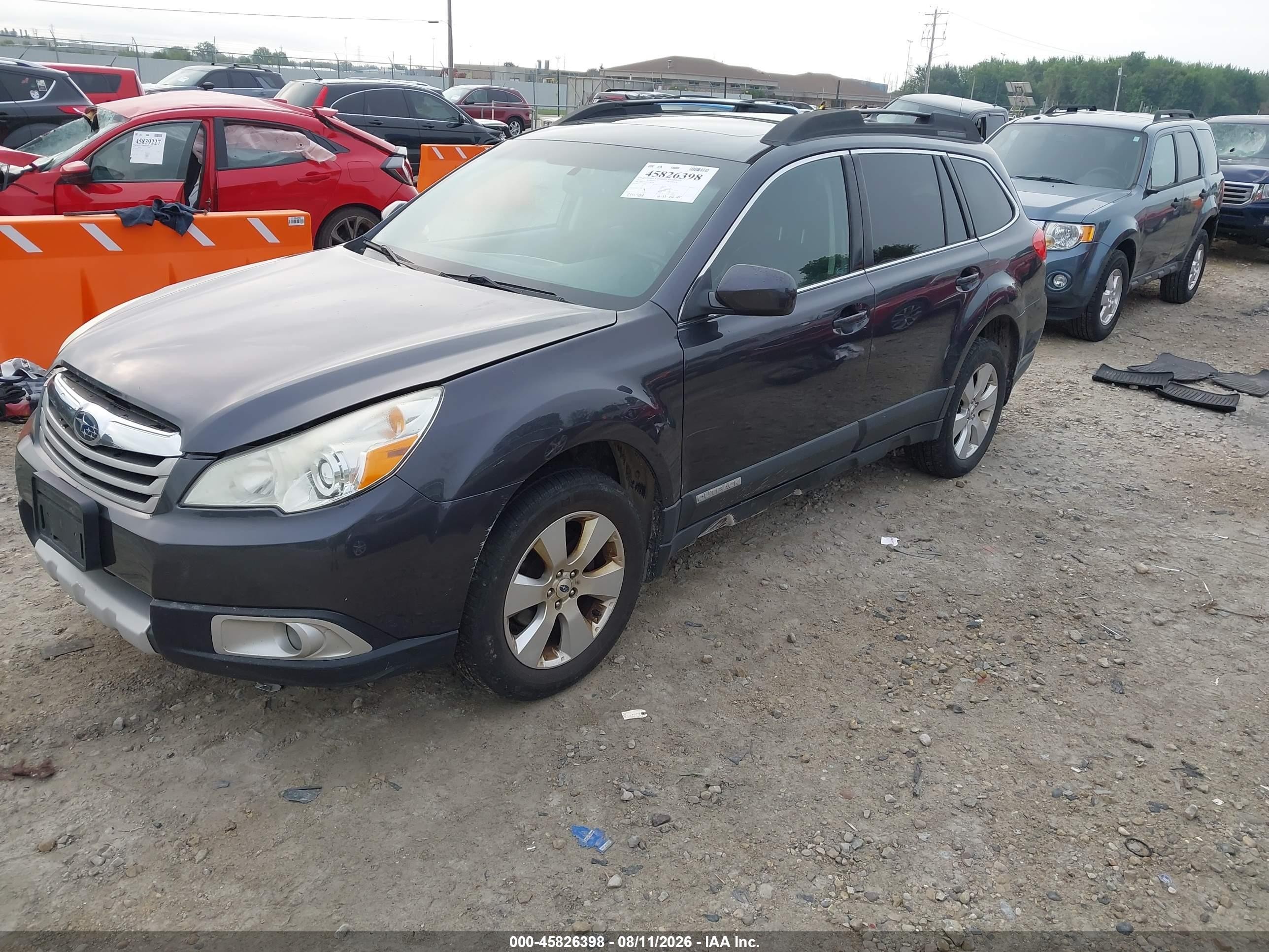 2012 Subaru Outback 2.5i Limited Gray vin: 4S4BRBKC5C3283589